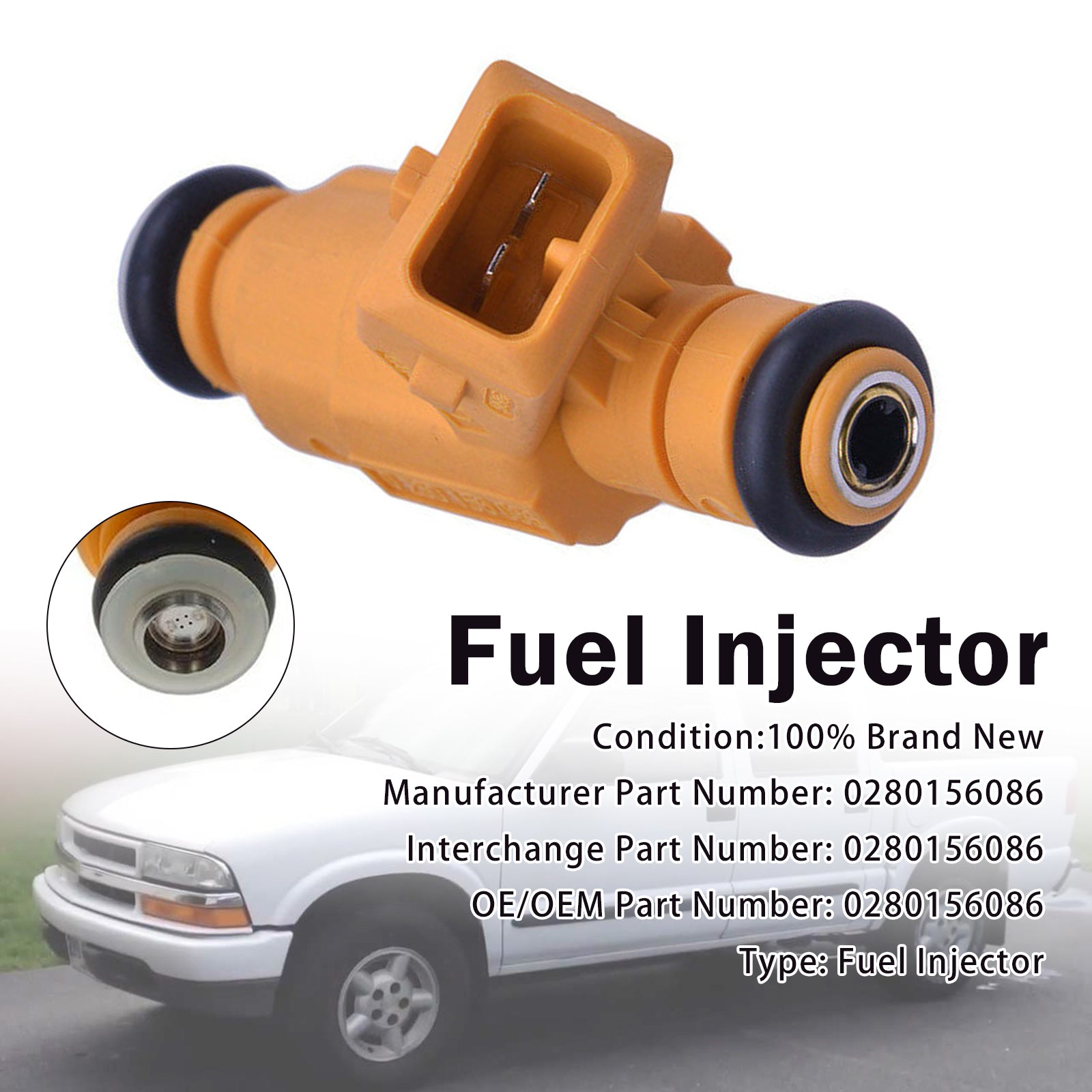 1X Injecteur Carburant Pour Chevrolet Astra Vectra Zafira S10 2.0L 0280156086