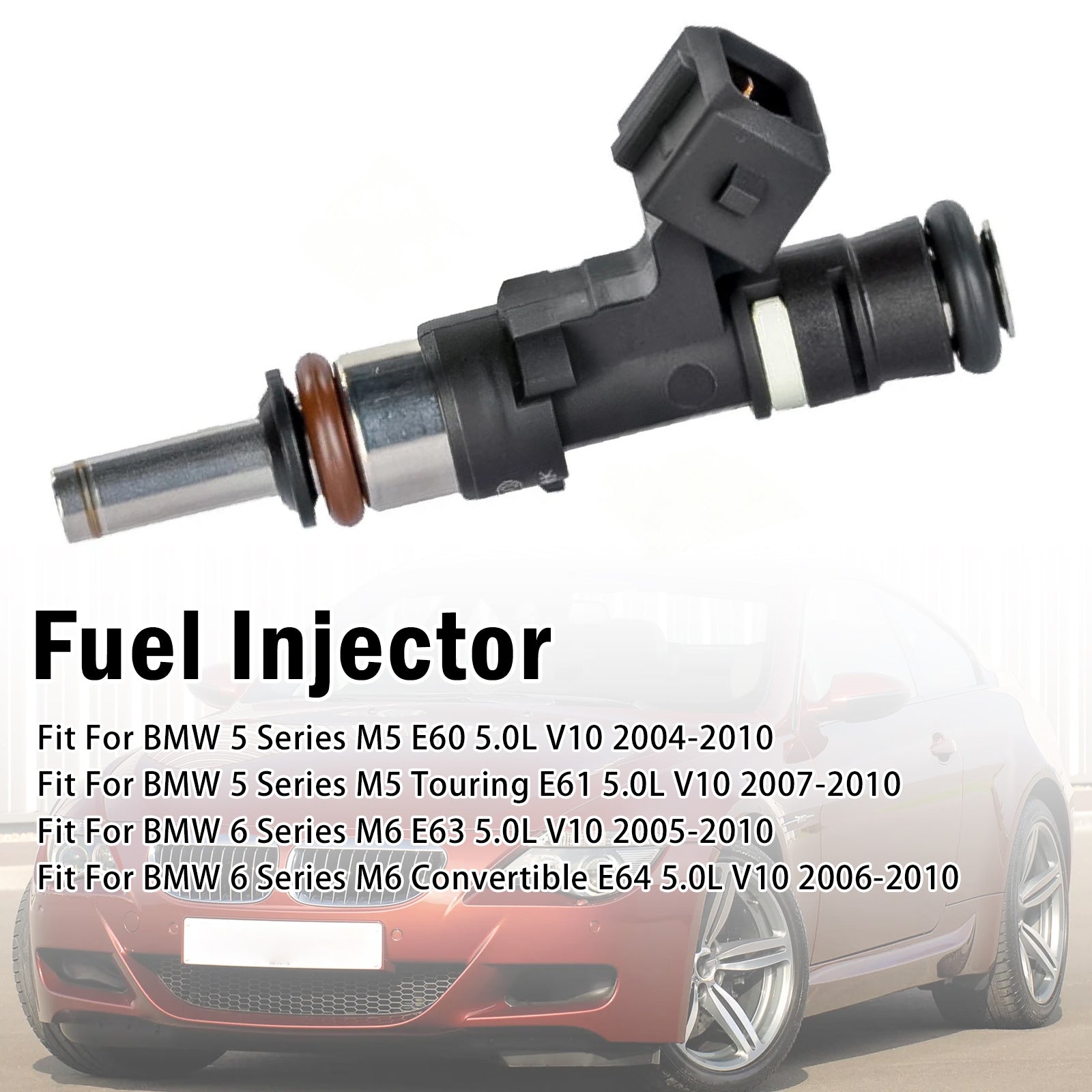 1X Injecteur Carburant Pour BMW M5 E60 E61 M6 E63 E64 5.0L 2004-2010 0280158036