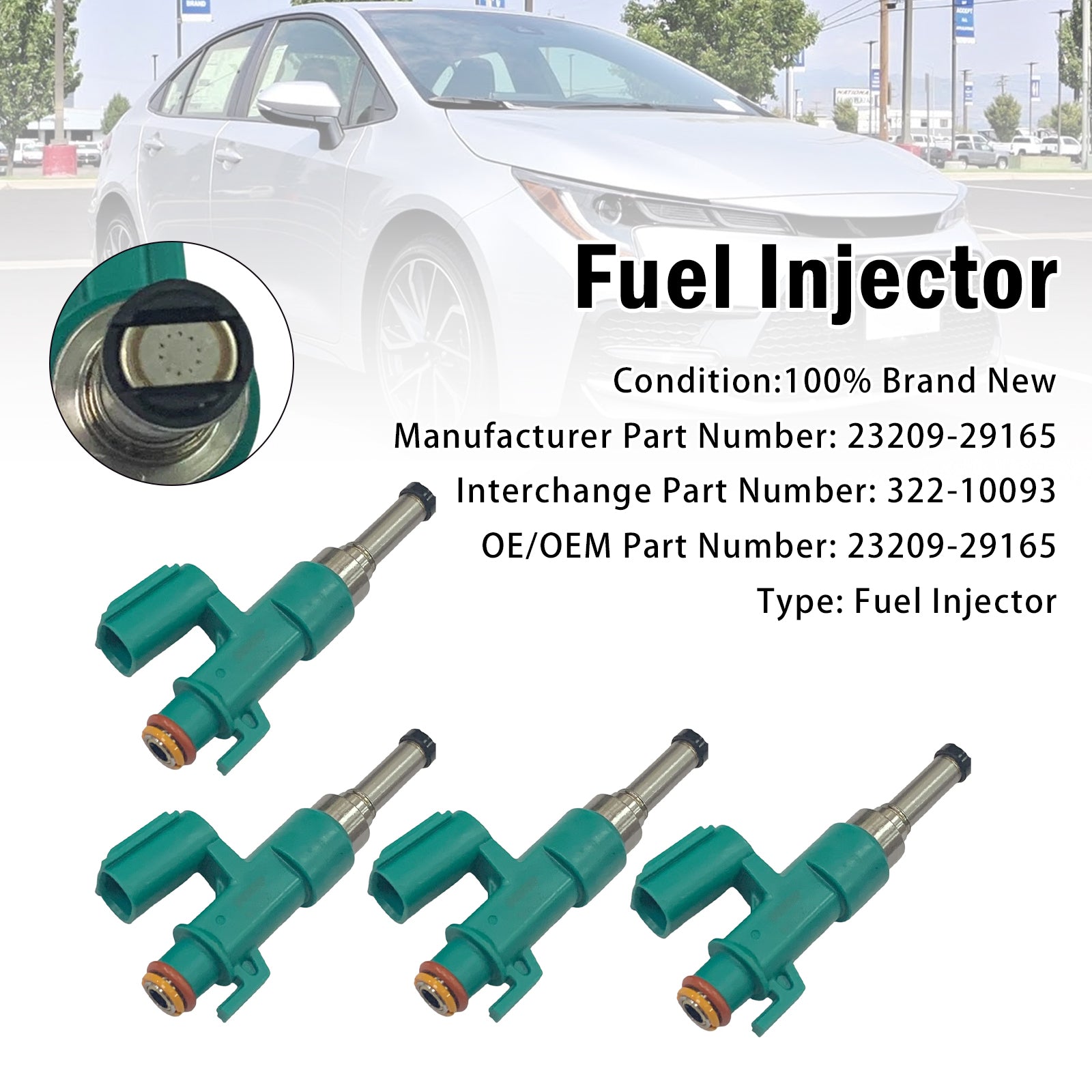 4X Injecteur Carburant Pour Toyota Corolla SE 2.0L L4 2019-2024 23209-29165