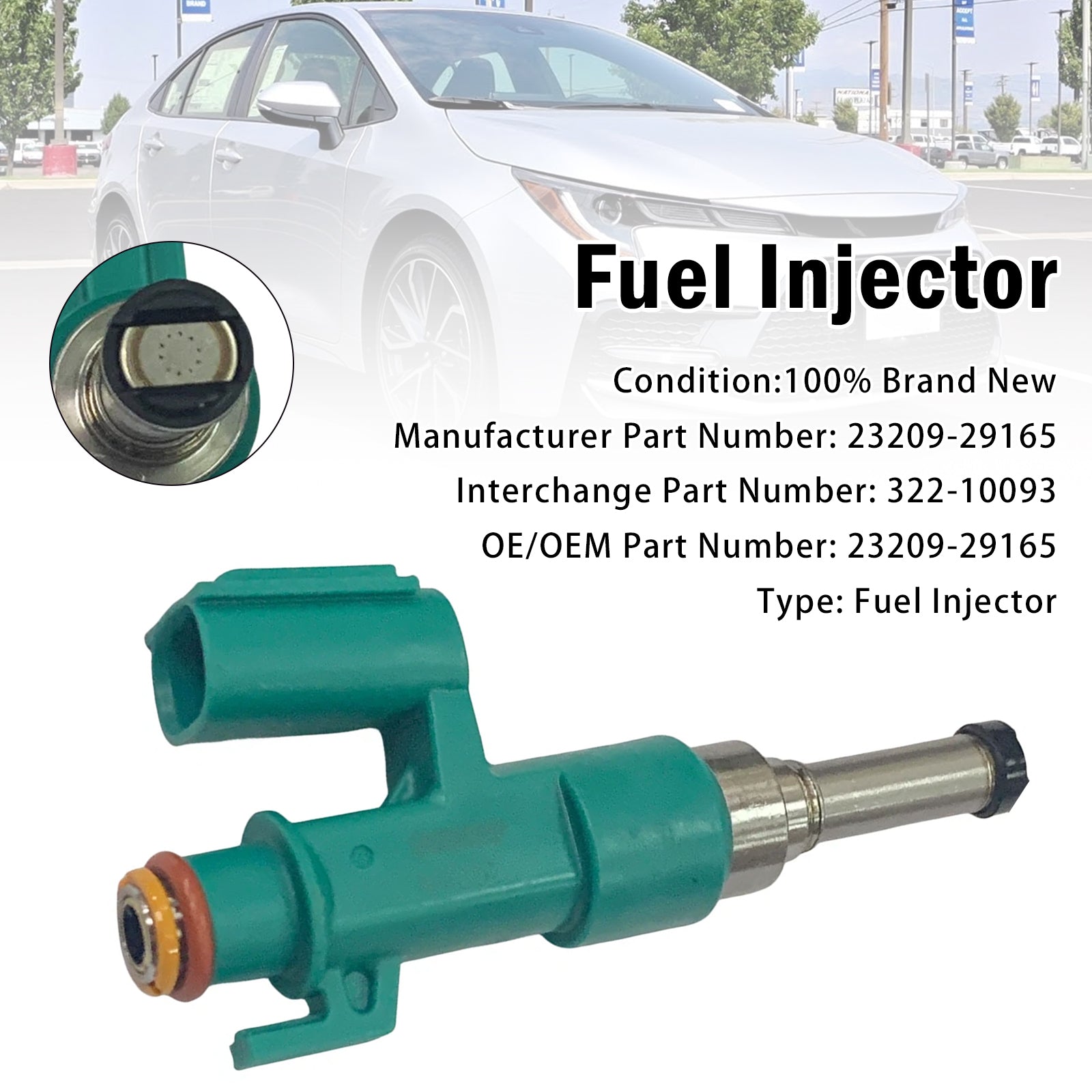 1X Injecteur Carburant Pour Toyota Corolla SE 2.0L L4 2019-2024 23209-29165