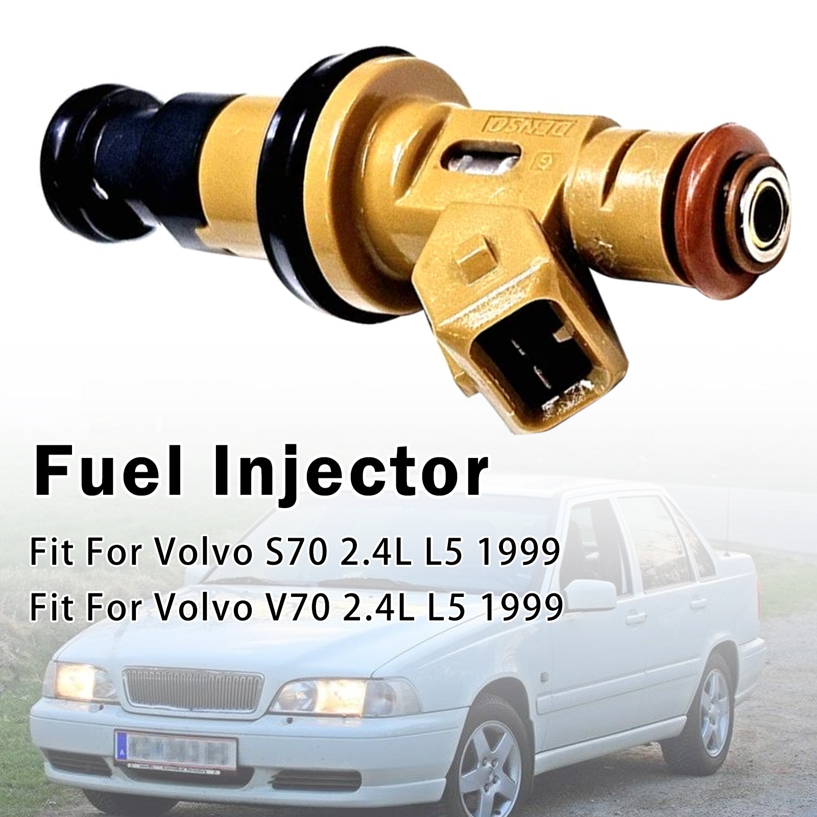 1X Injecteur Carburant Pour Volvo S70 V70 2.4L L5 1999 9125821 195500-3460