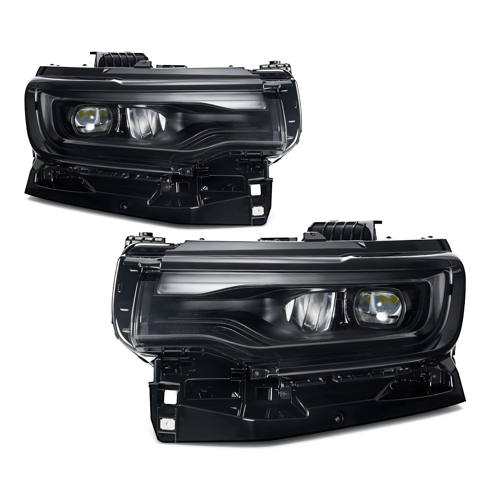 Phare Projecteur LED Complet Gauche+Droit Pour Jeep Wagoneer 2022-2025 Noir