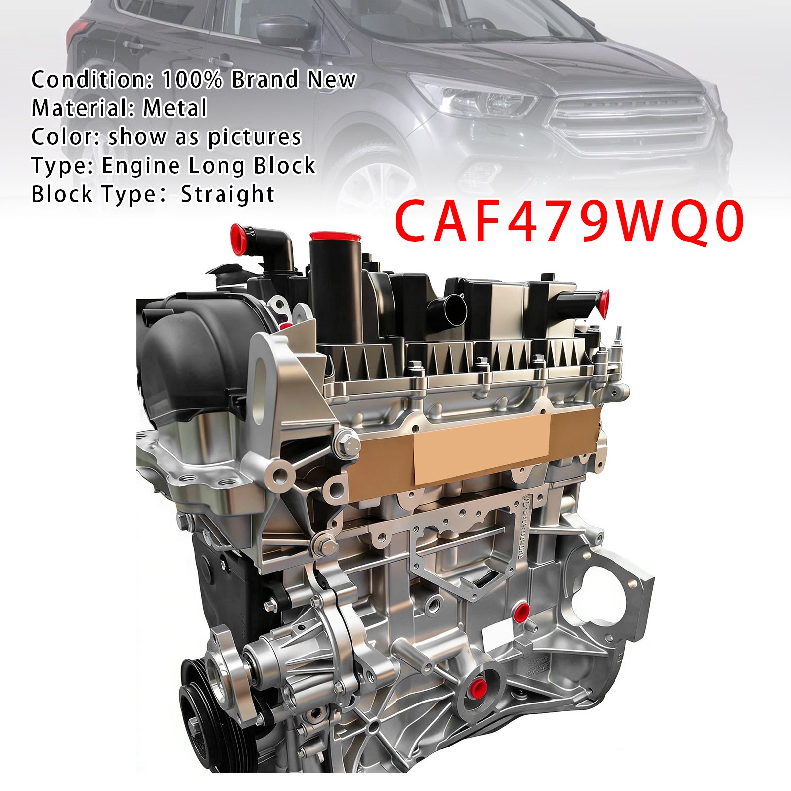 Moteur Neuf CAF479WQ0 4-Cylindres Pour Ford Escape 1.5L 2017-2019