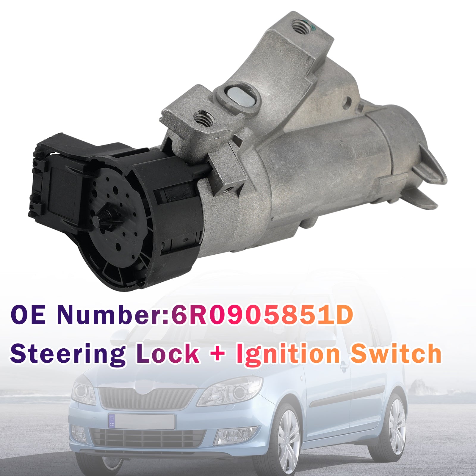 Verrou Direction + Interrupteur D’allumage 6R0905851D Pour Seat Ibiza Skoda Citigo