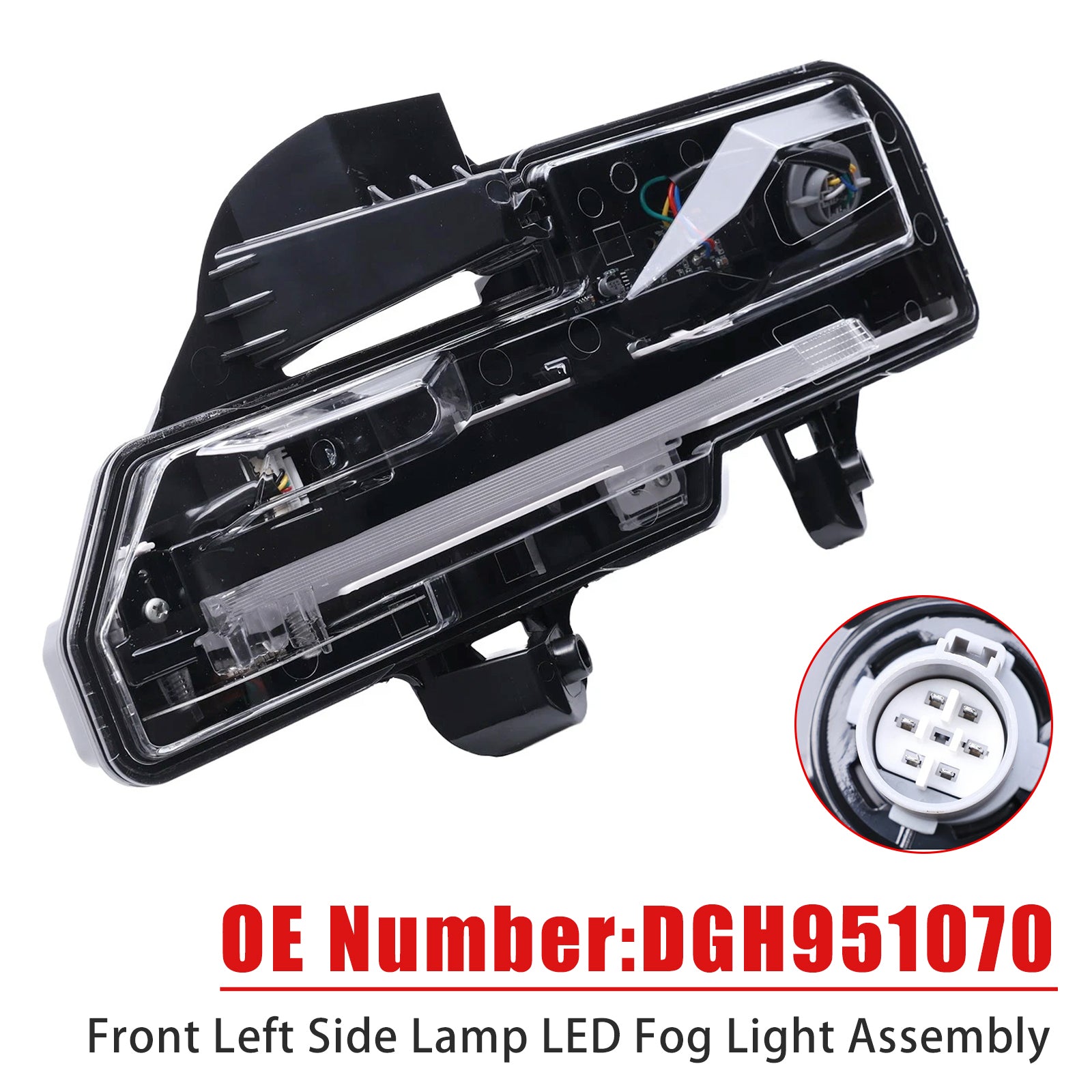 Ensemble feu antibrouillard LED avant gauche DGH951070 Pour Mazda CX30 20-23