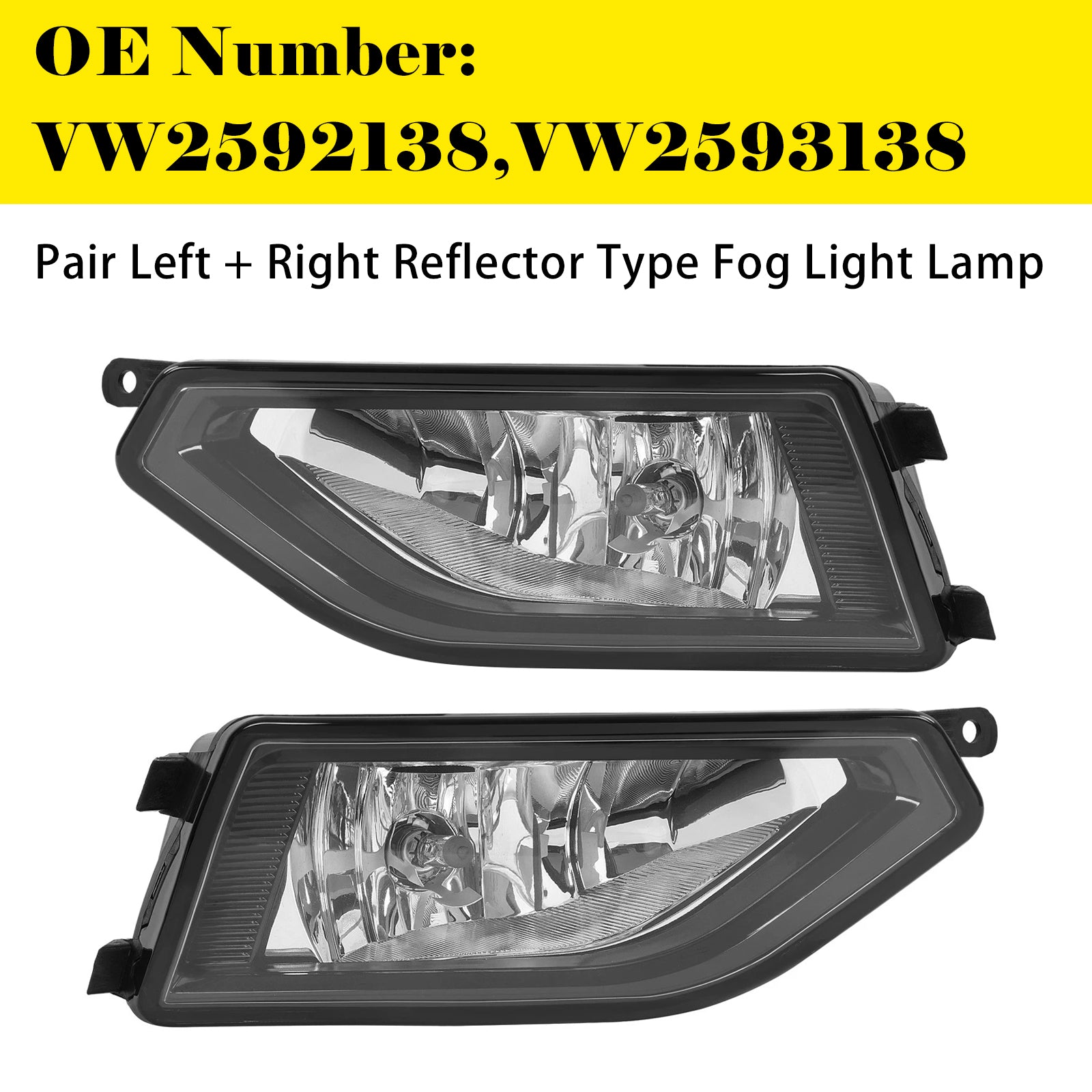 Jeu Feux antibrouillard type réflecteur gauche + droit Pour VW Atlas 2018-2020