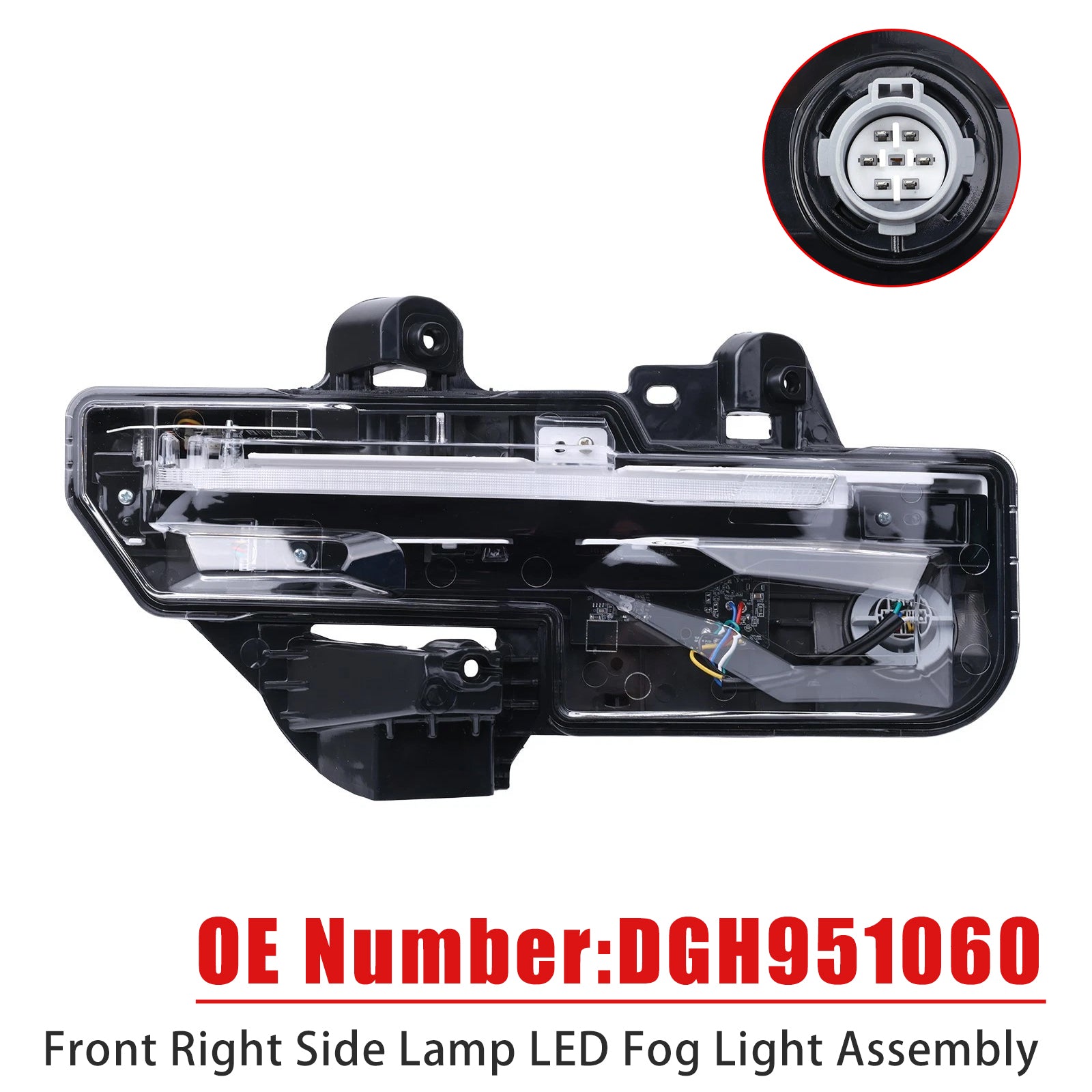 Feu antibrouillard LED avant droit DGH951060 Pour Mazda CX30 2020-2023