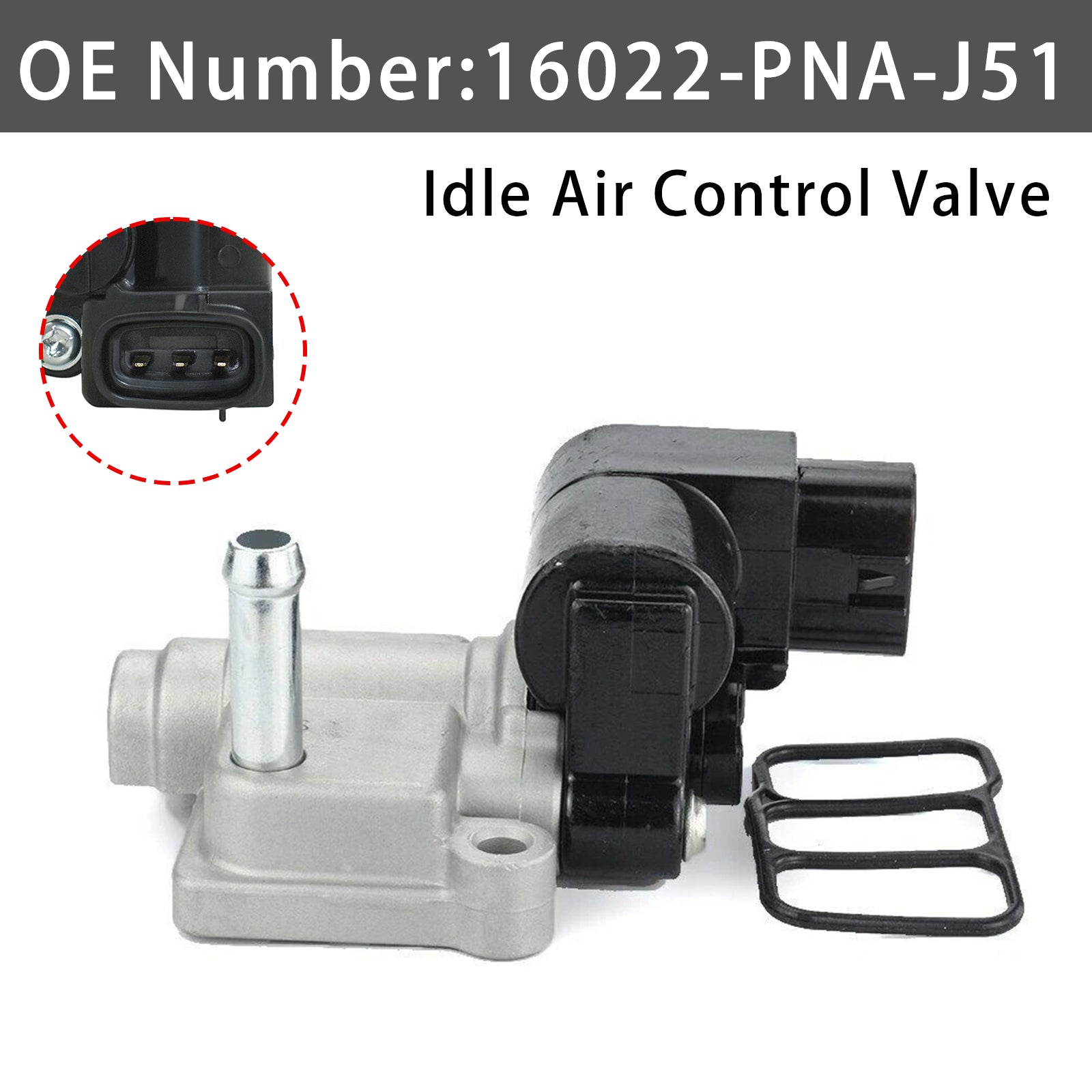 Vanne IAC Régulateur De Ralenti 16022-PNA-J51 Pour Honda CR-V 2002-2006 2.4L L4