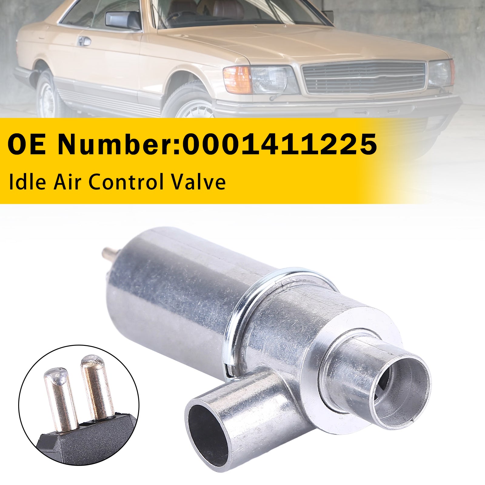 Vanne Régulateur Ralenti Air 0001411225 Pour Mercedes 380SL 380SEC 380SEL 500SEL