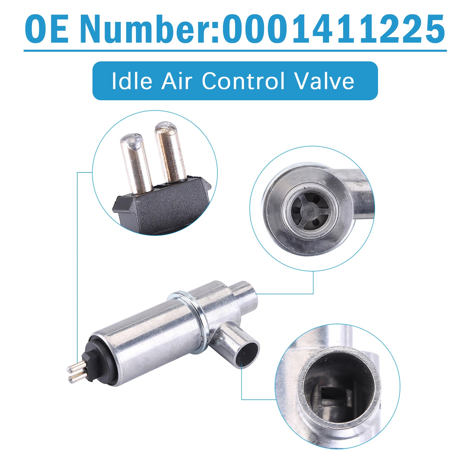 Vanne Régulateur Ralenti Air 0001411225 Pour Mercedes 380SL 380SEC 380SEL 500SEL