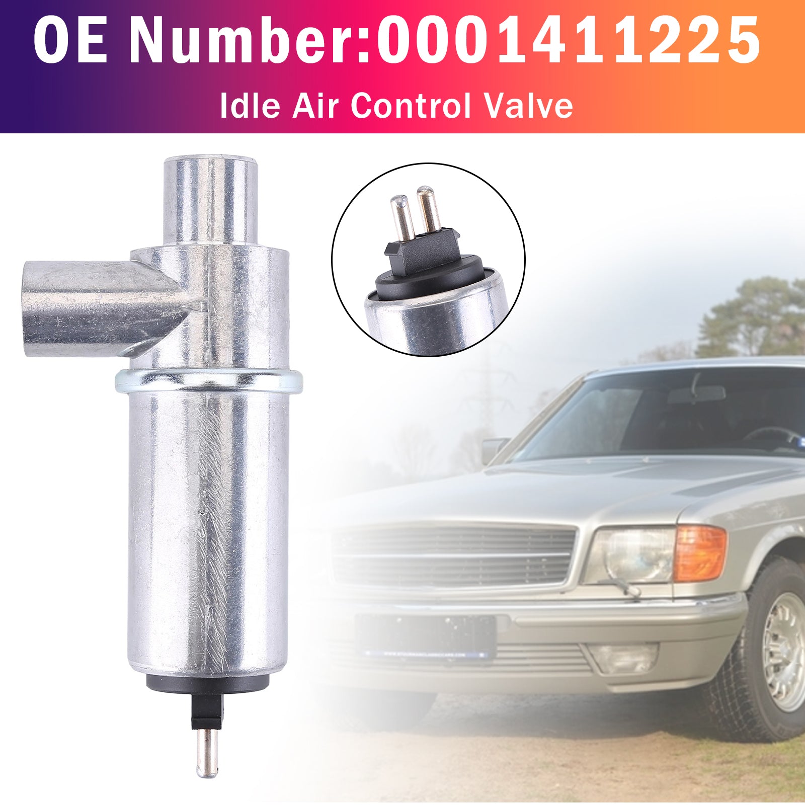 Vanne Régulateur Ralenti Air 0001411225 Pour Mercedes 380SL 380SEC 380SEL 500SEL