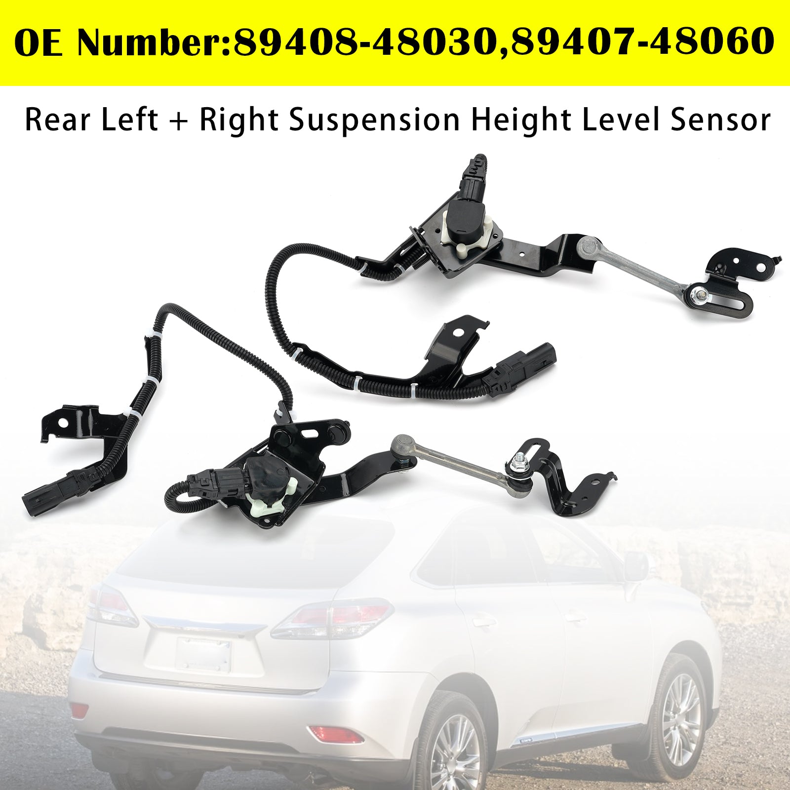 Capteur Niveau Hauteur Arrière L+R Pour Lexus GS450h RX350 2010-2013 V6 3.5L