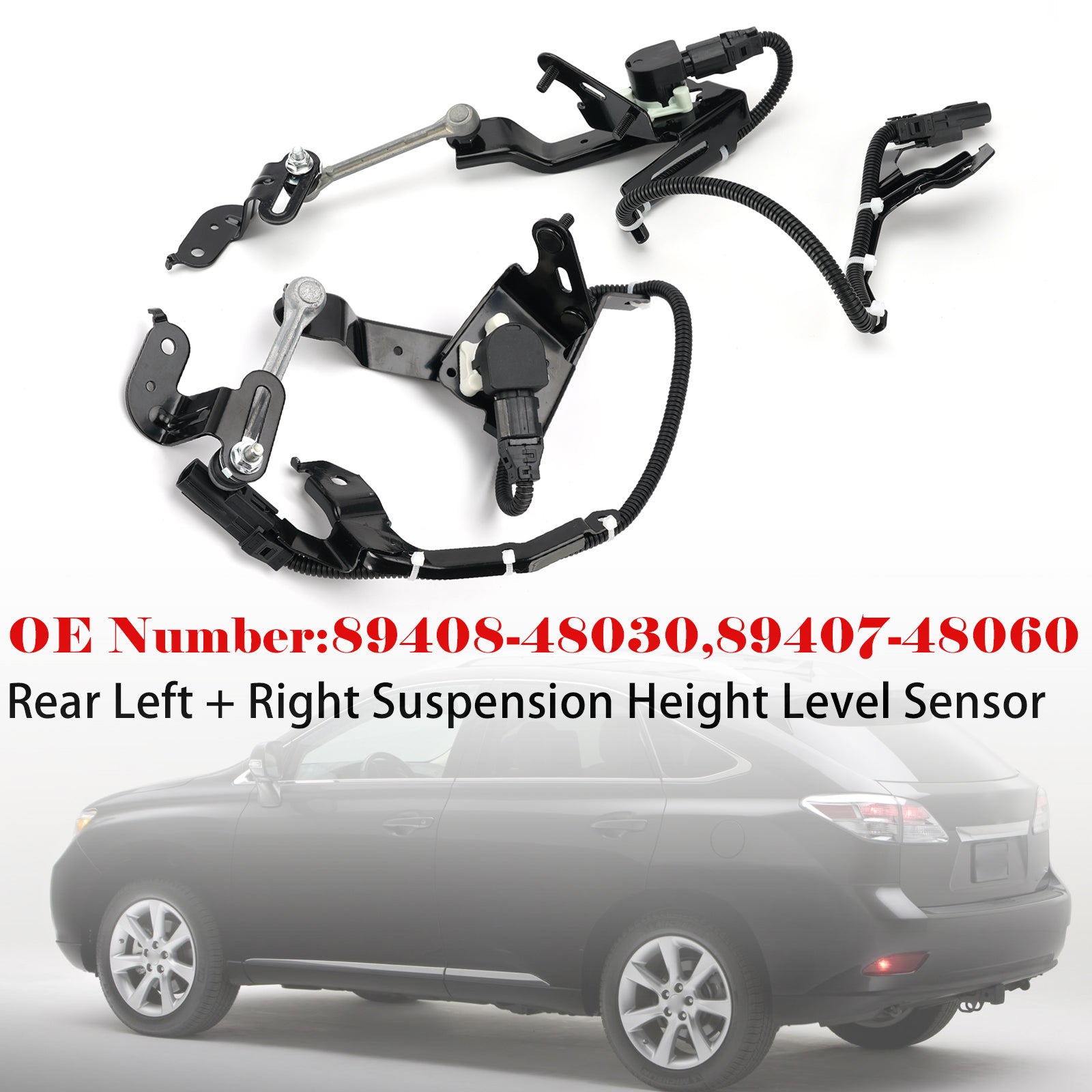 Capteur Niveau Hauteur Arrière L+R Pour Lexus GS450h RX350 2010-2013 V6 3.5L