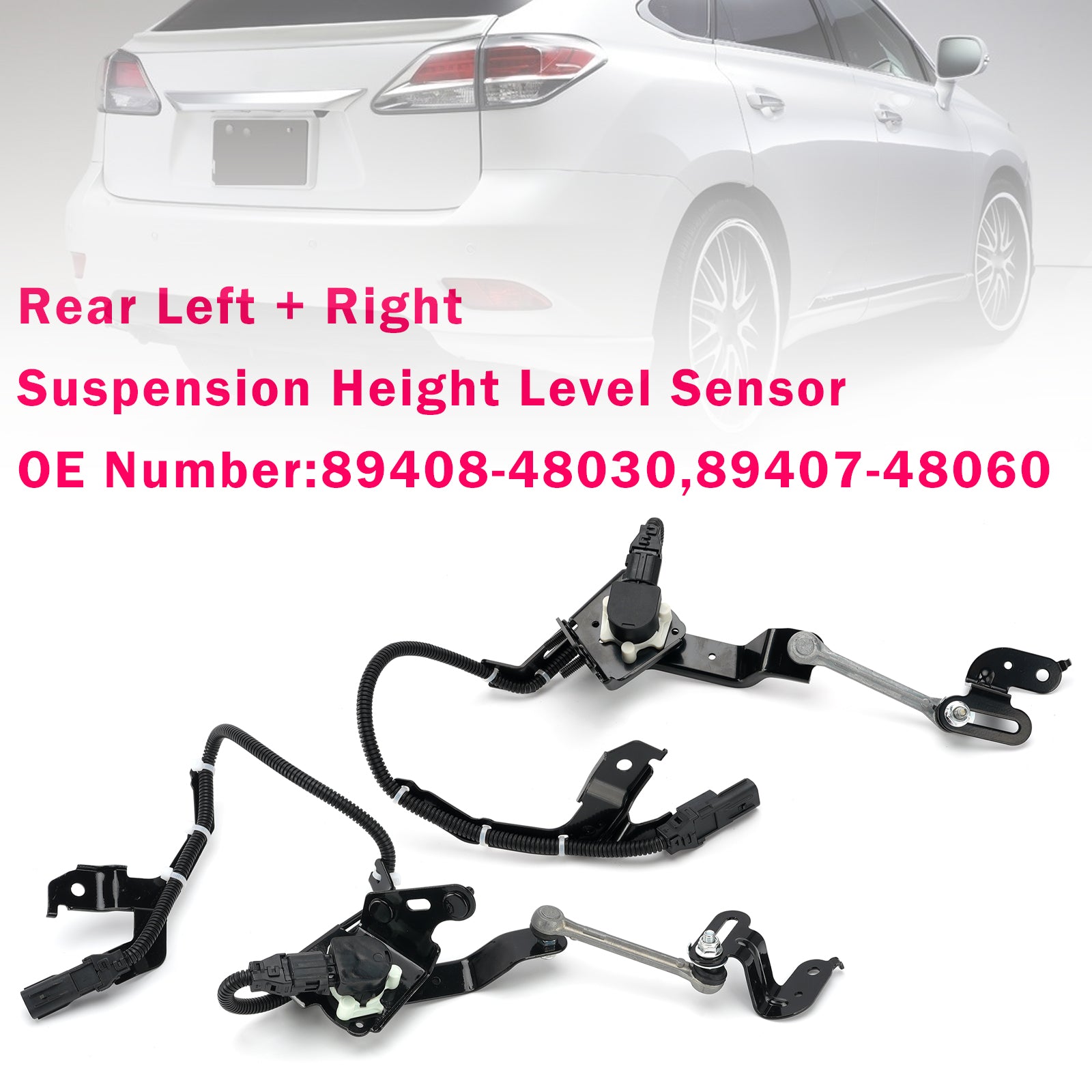 Capteur Niveau Hauteur Arrière L+R Pour Lexus GS450h RX350 2010-2013 V6 3.5L