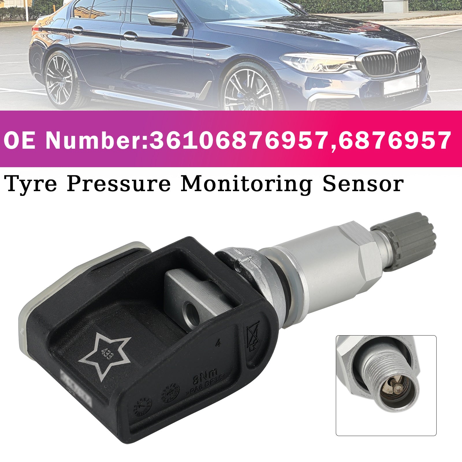 Capteur Surveillance Pression Pneu Pour BMW 5 6 7 8 Série G30 G01 G02 G05 M3 M4