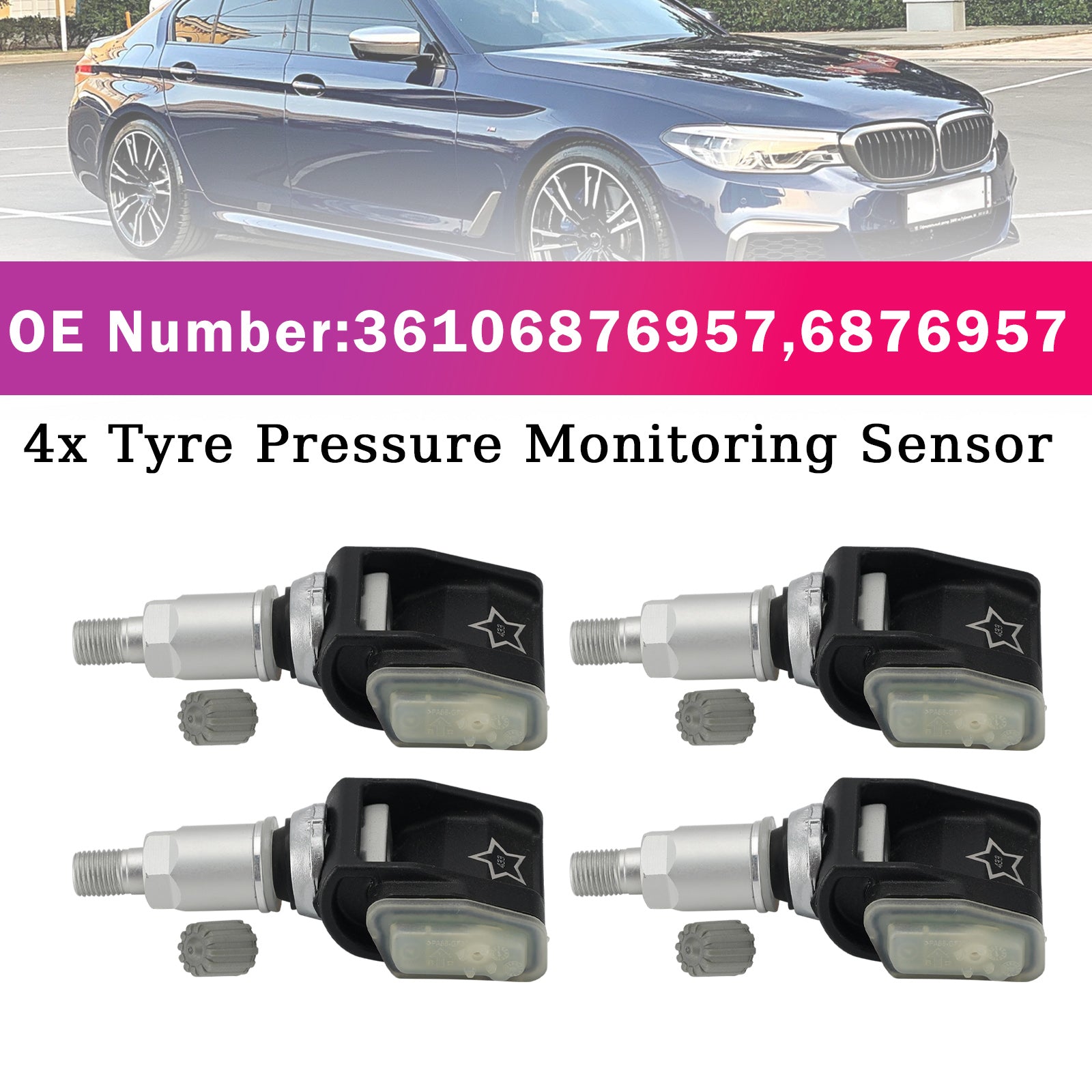 4x Capteur Surveillance Pression Pneu Pour BMW 5 6 7 8 Série G30 G01 G02 G05 M3