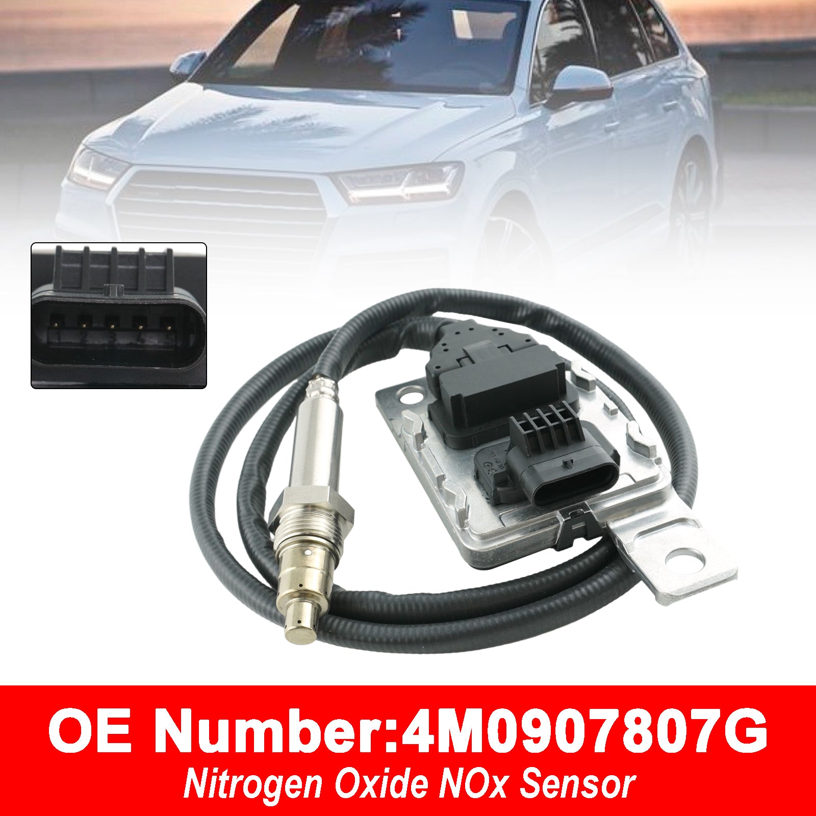 Capteur d'oxydes d'azote NOx 4M0907807G Pour Audi Q7 2015-2021