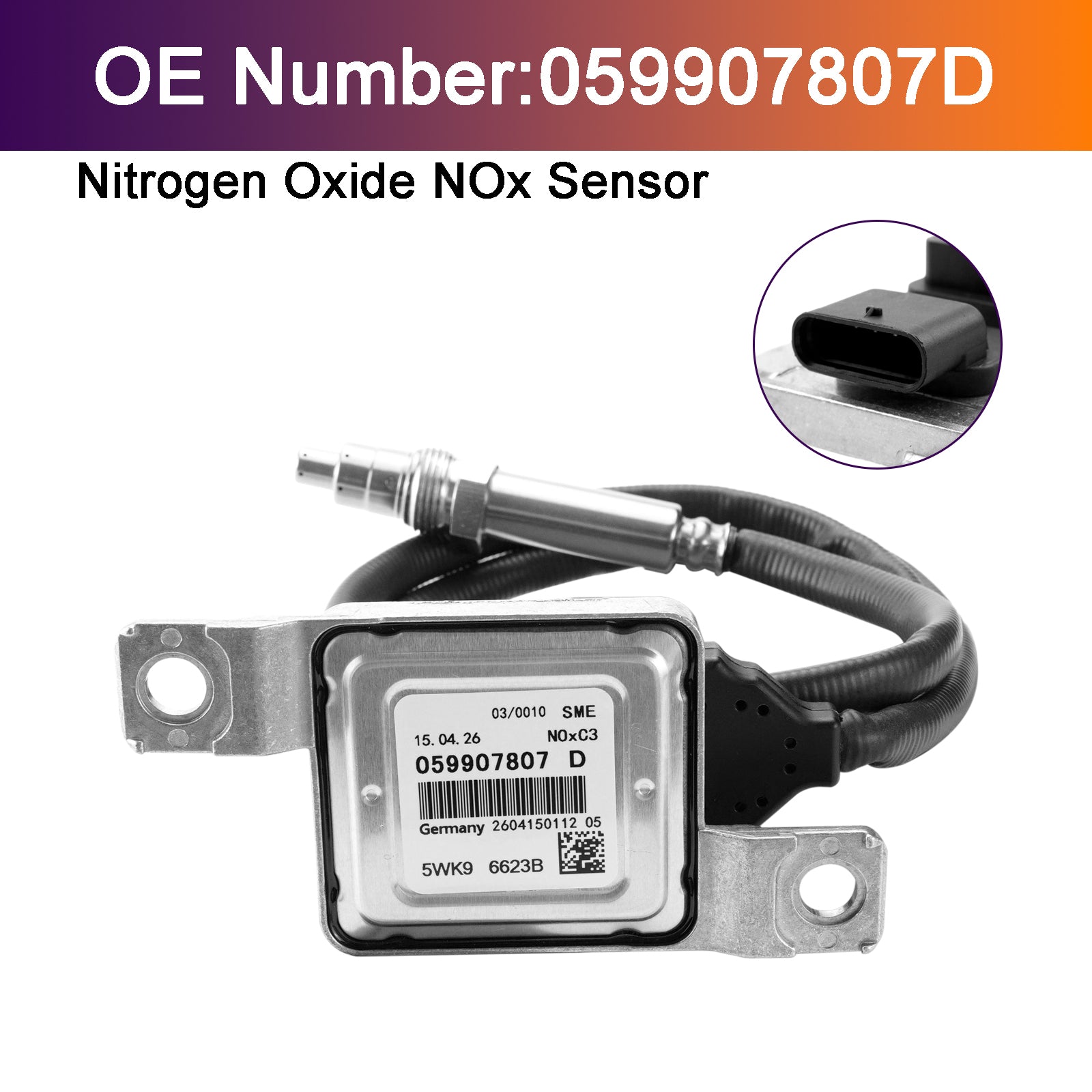 Capteur D'Oxydes D'Azote Nox 059907807D Pour Audi Q7