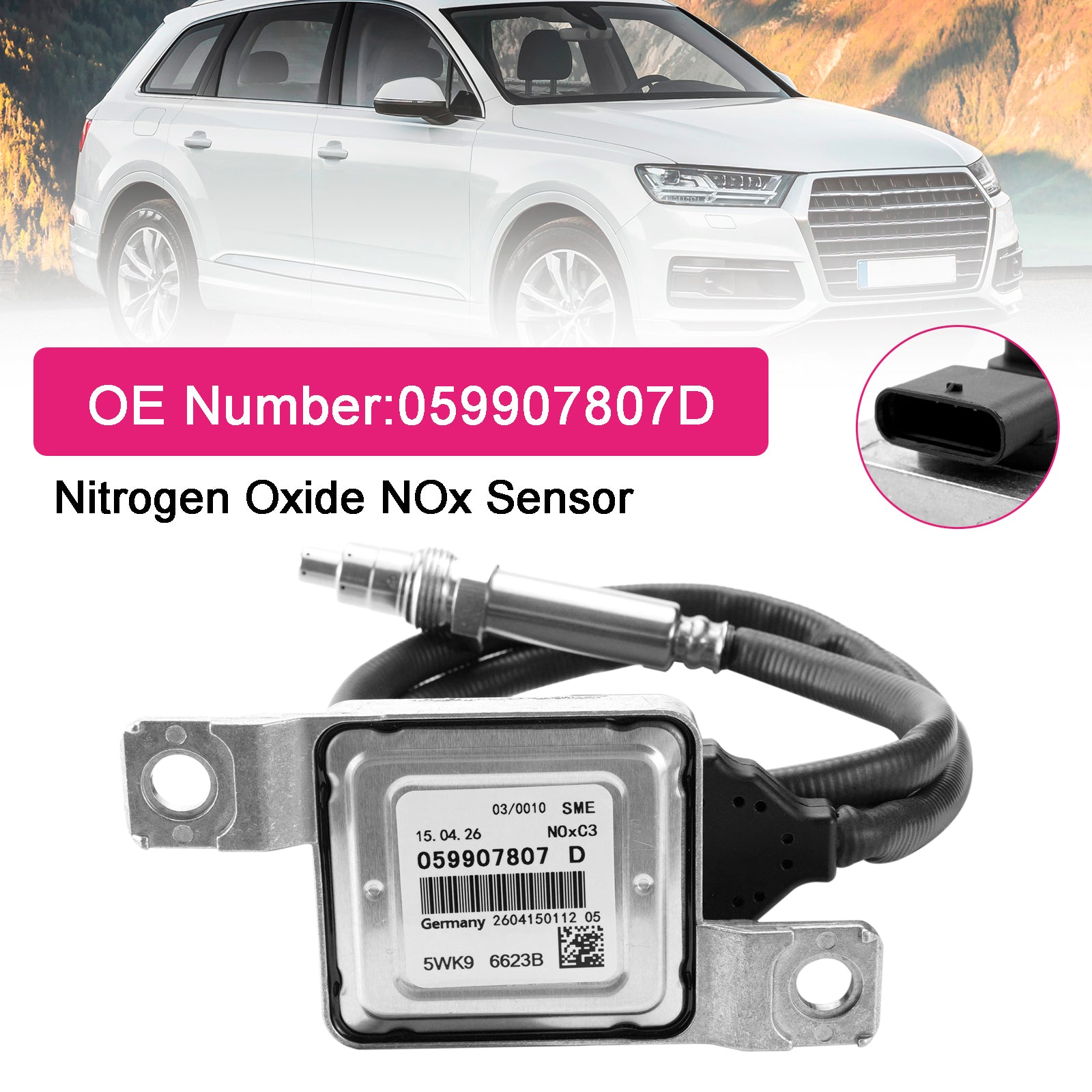 Capteur D'Oxydes D'Azote Nox 059907807D Pour Audi Q7