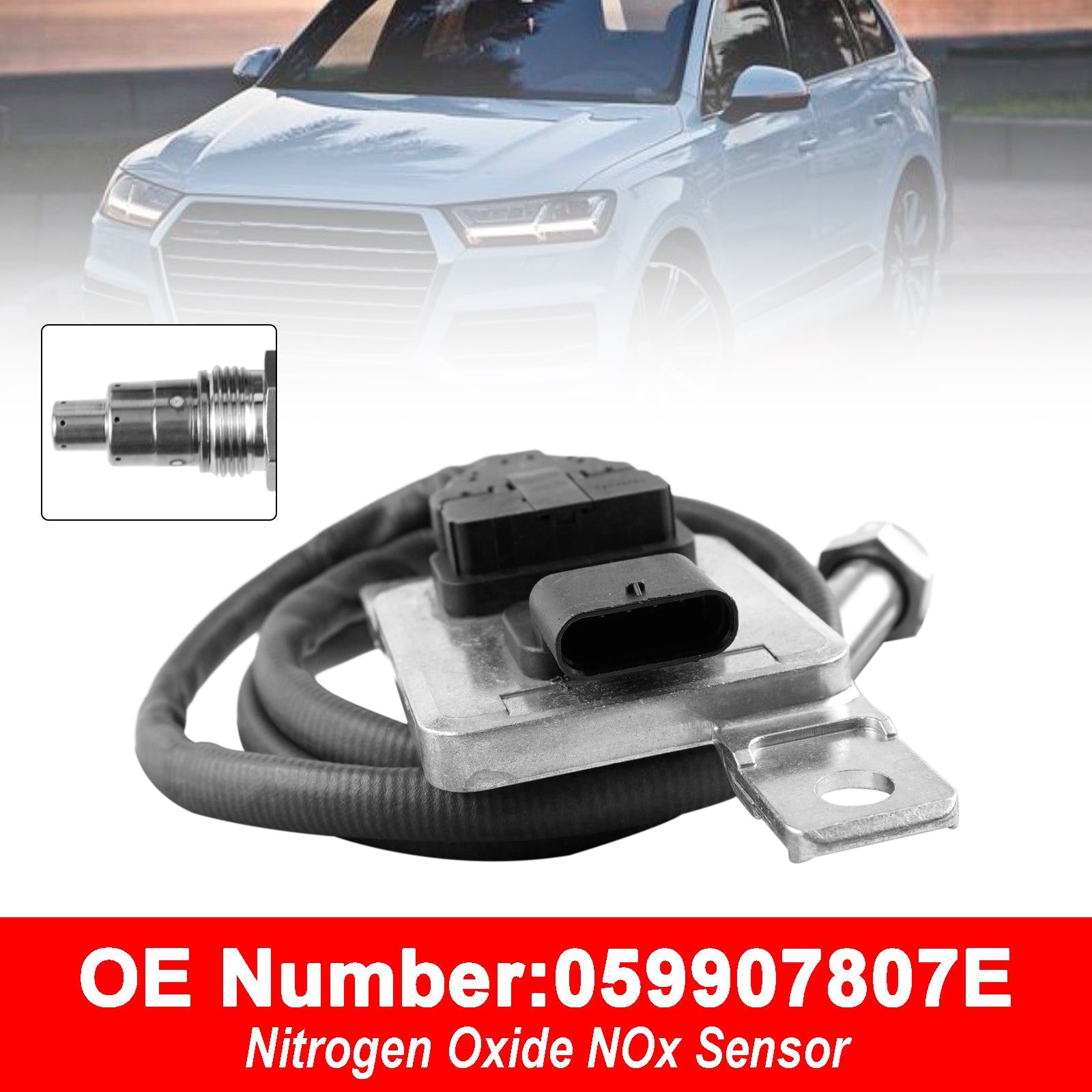 Capteur D'Oxydes D'Azote Nox 059907807E Pour VW Touareg TDI 09-12 Audi Q7