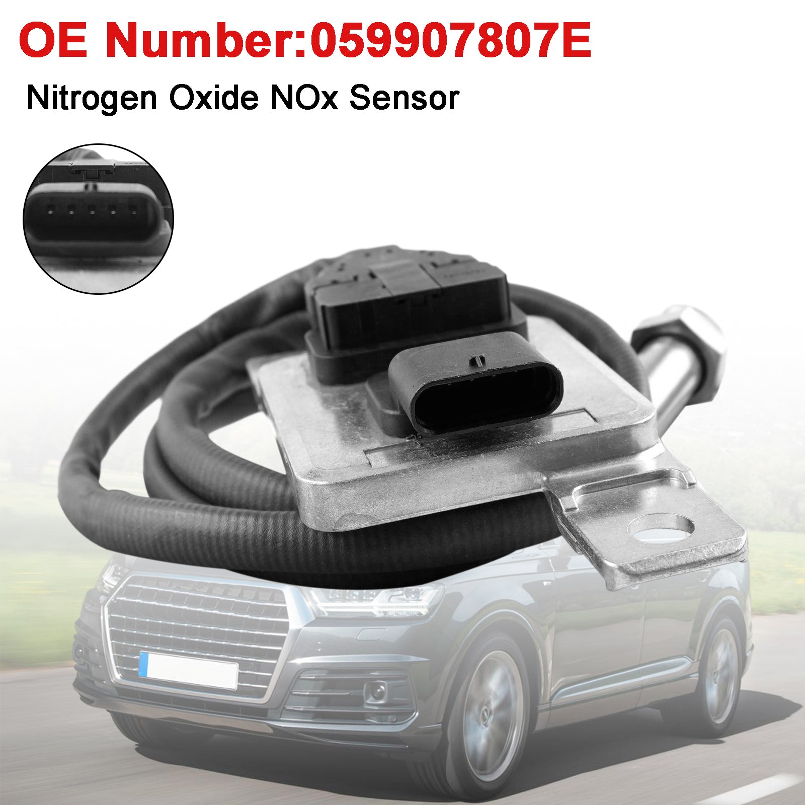 Capteur D'Oxydes D'Azote Nox 059907807E Pour VW Touareg TDI 09-12 Audi Q7
