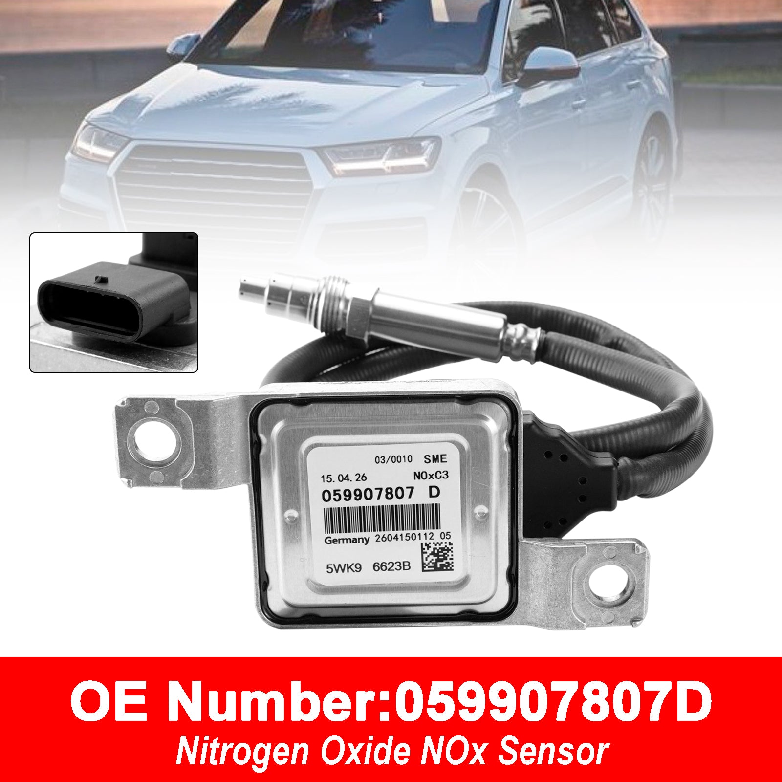 Capteur D'Oxydes D'Azote Nox 059907807D Pour Audi Q7