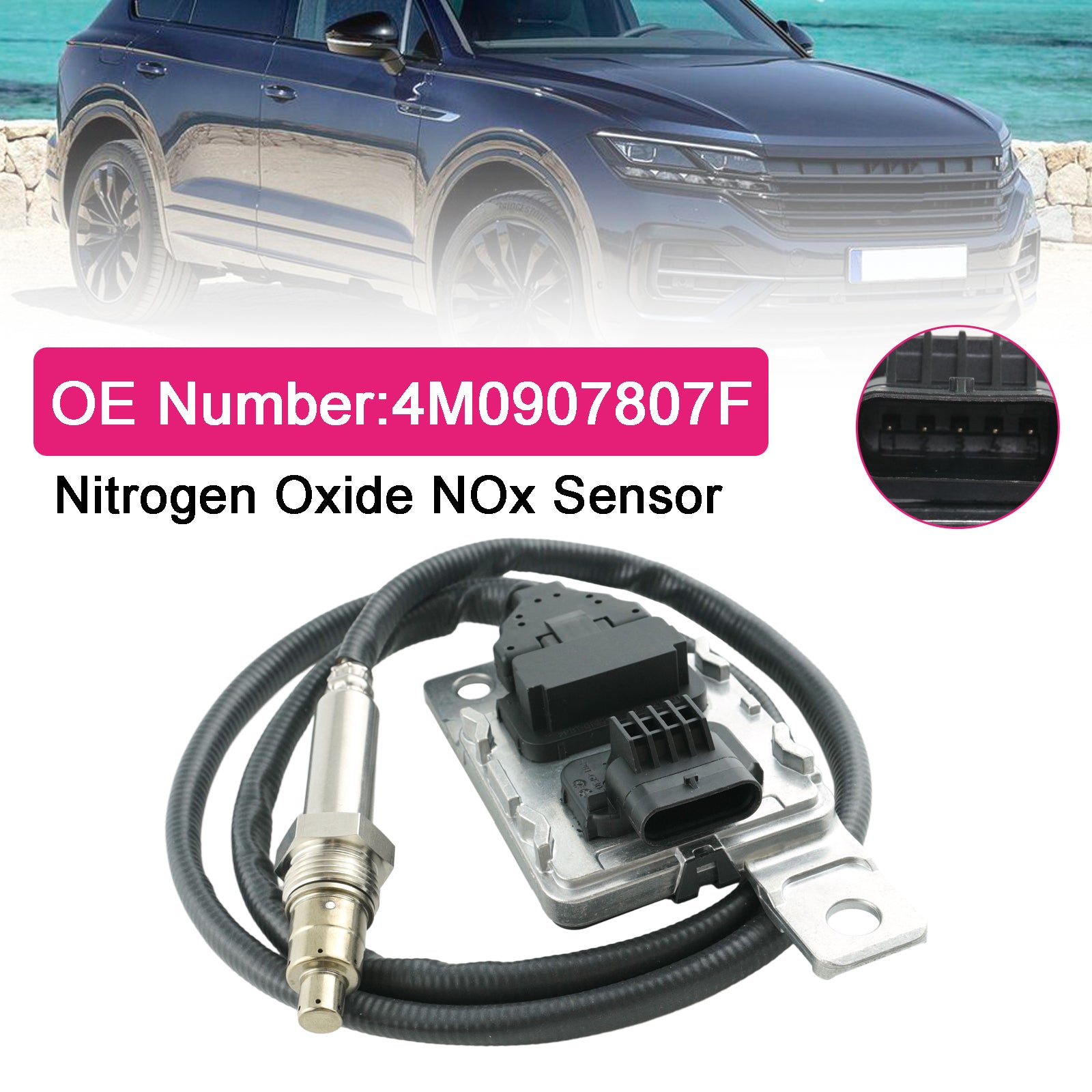 Capteur d'oxydes d'azote NOx 4M0907807F Pour VW Touareg Amarok Transporter Passat