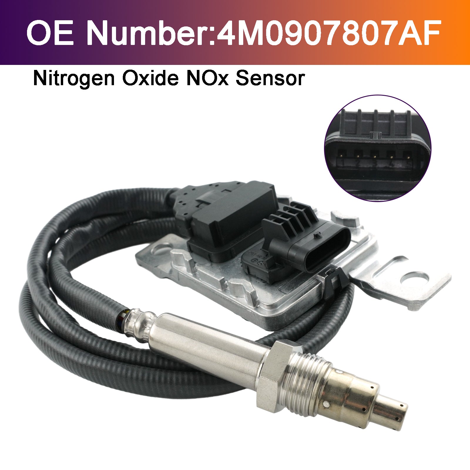 Capteur D'Oxydes D'Azote Nox 4M0907807AF Pour VW Audi Q7 3.0 Tdi Quattro 2015-2019