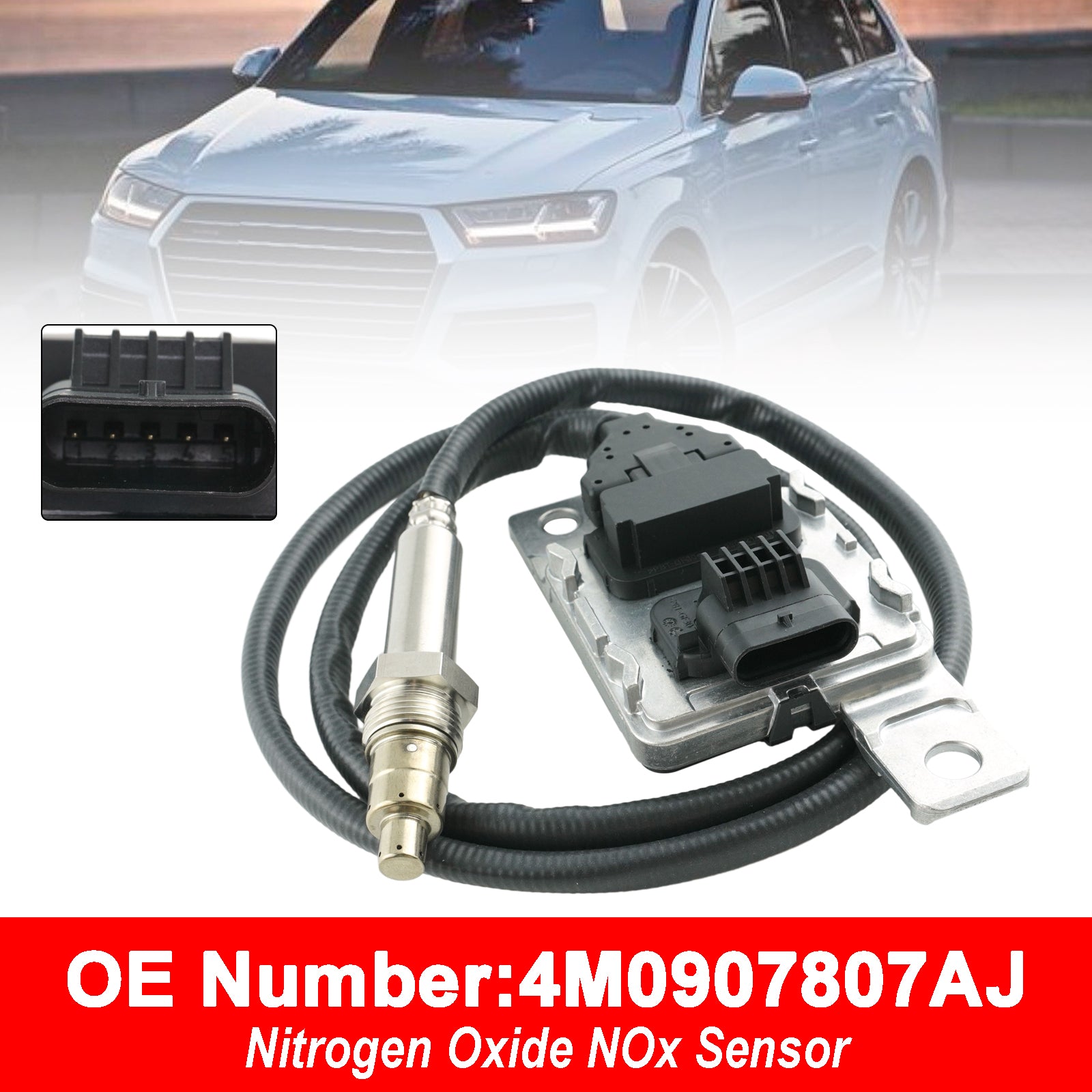 Capteur D'Oxydes D'Azote Nox 4M0907807AJ Pour Audi Q7 Q8 VW Touareg