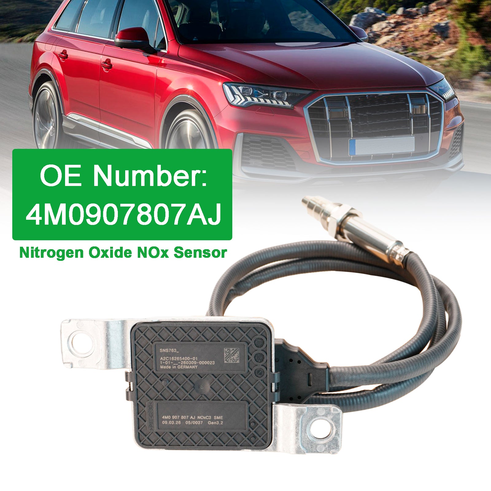 Capteur D'Oxydes D'Azote Nox 4M0907807AJ Pour Audi Q7 Q8 VW Touareg
