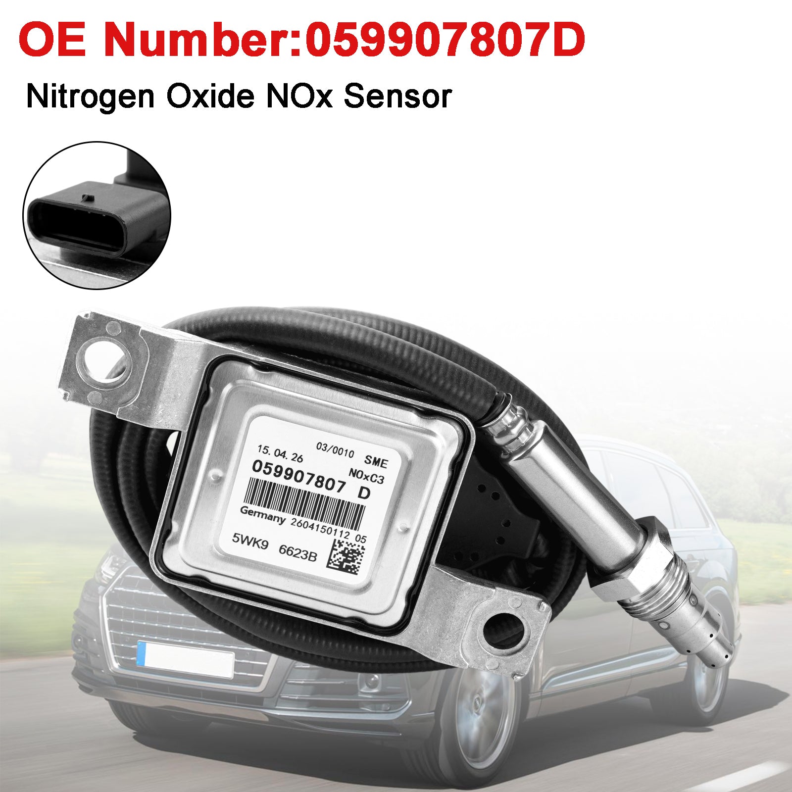 Capteur D'Oxydes D'Azote Nox 059907807D Pour Audi Q7