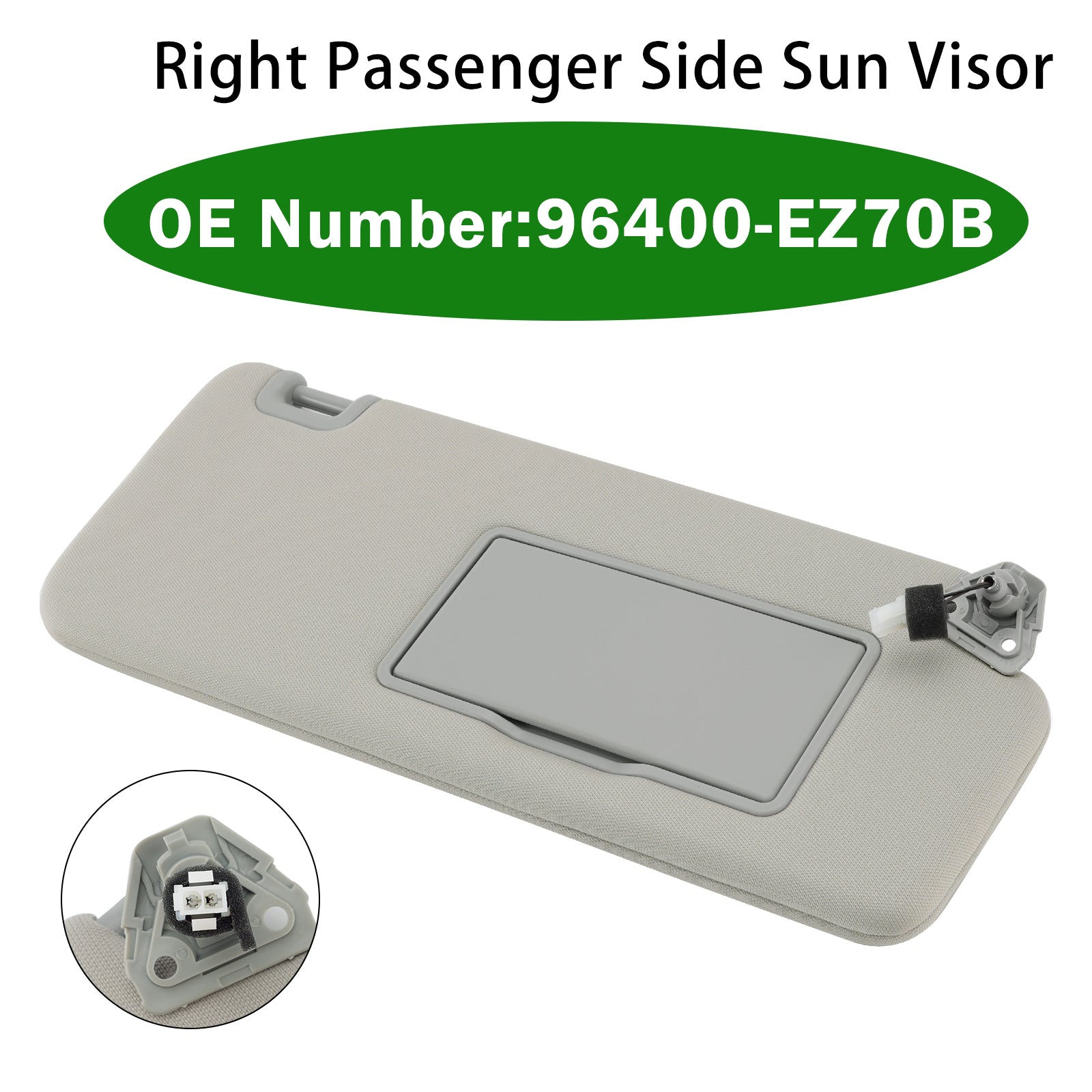 Pare-Soleil Passager Droit Avec Lumière 96400-EZ70B Pour Nissan Titan 2004-2024