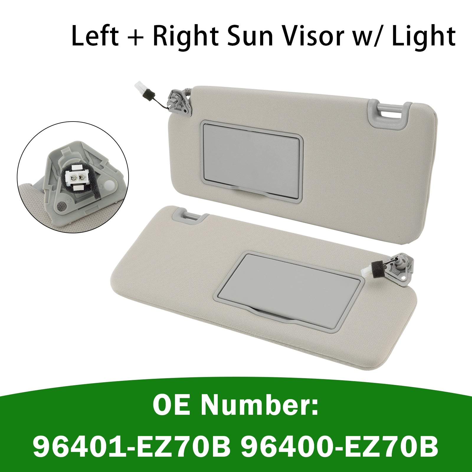 Pare-Soleil L+R Avec Lumière 96401-EZ70B 96400-EZ70B Pour Nissan Titan 2004-2024