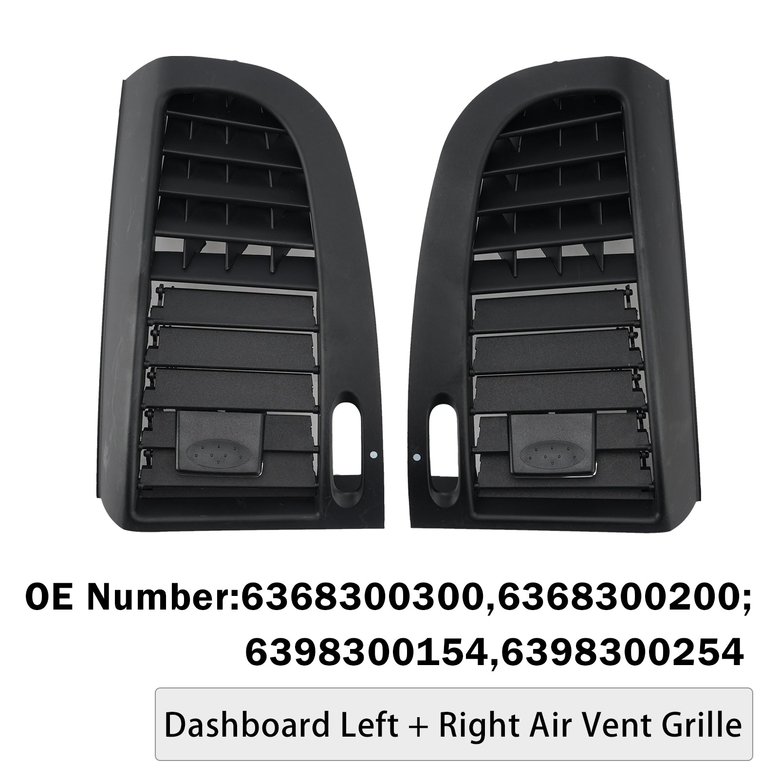 Grilles Ventilation Tableau De Bord L+R Pour Benz W636 04-15 W639 10-17