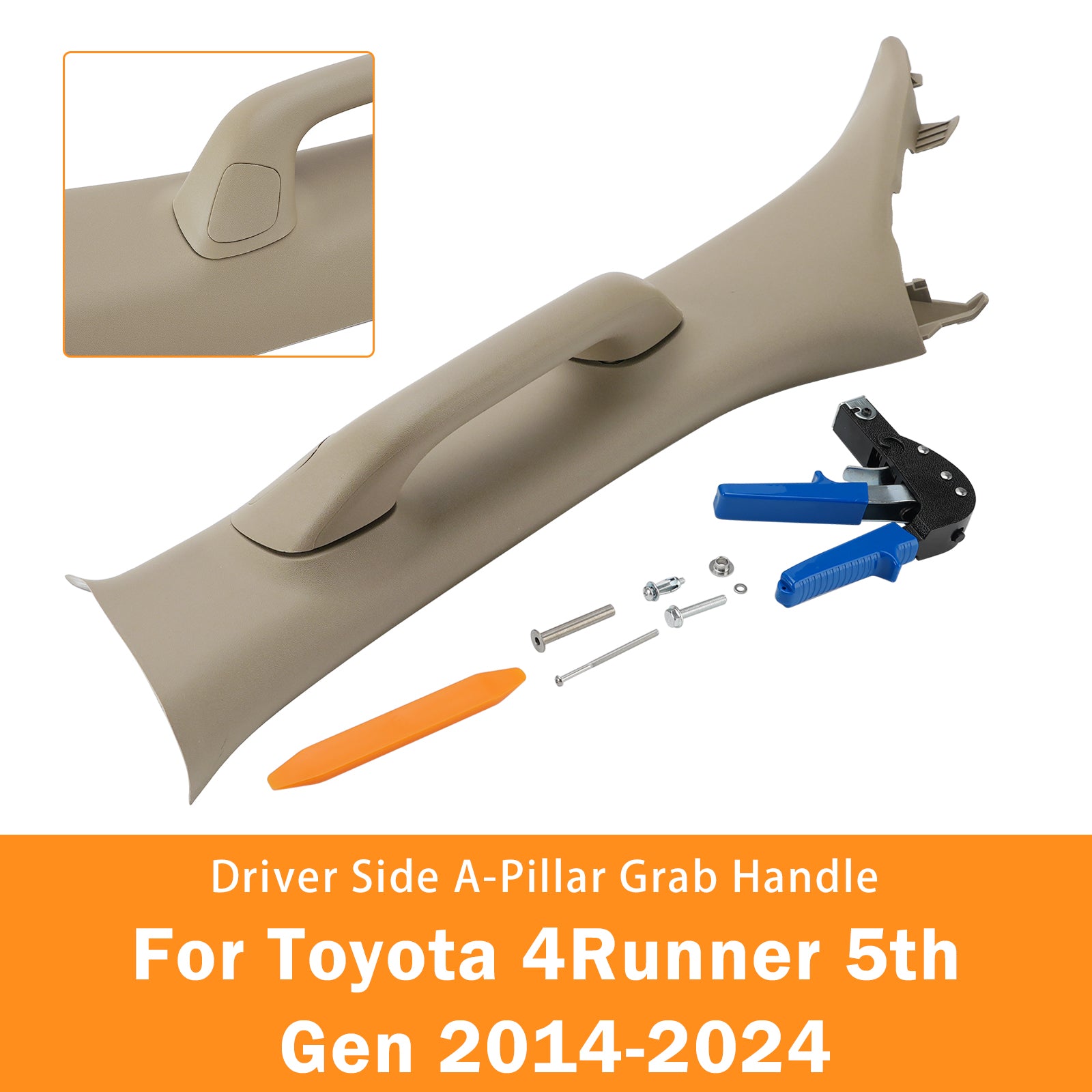 Poignée De Saisie Pilier-A Côté Conducteur Pour Toyota 4Runner 5Th Gen 2014-2024