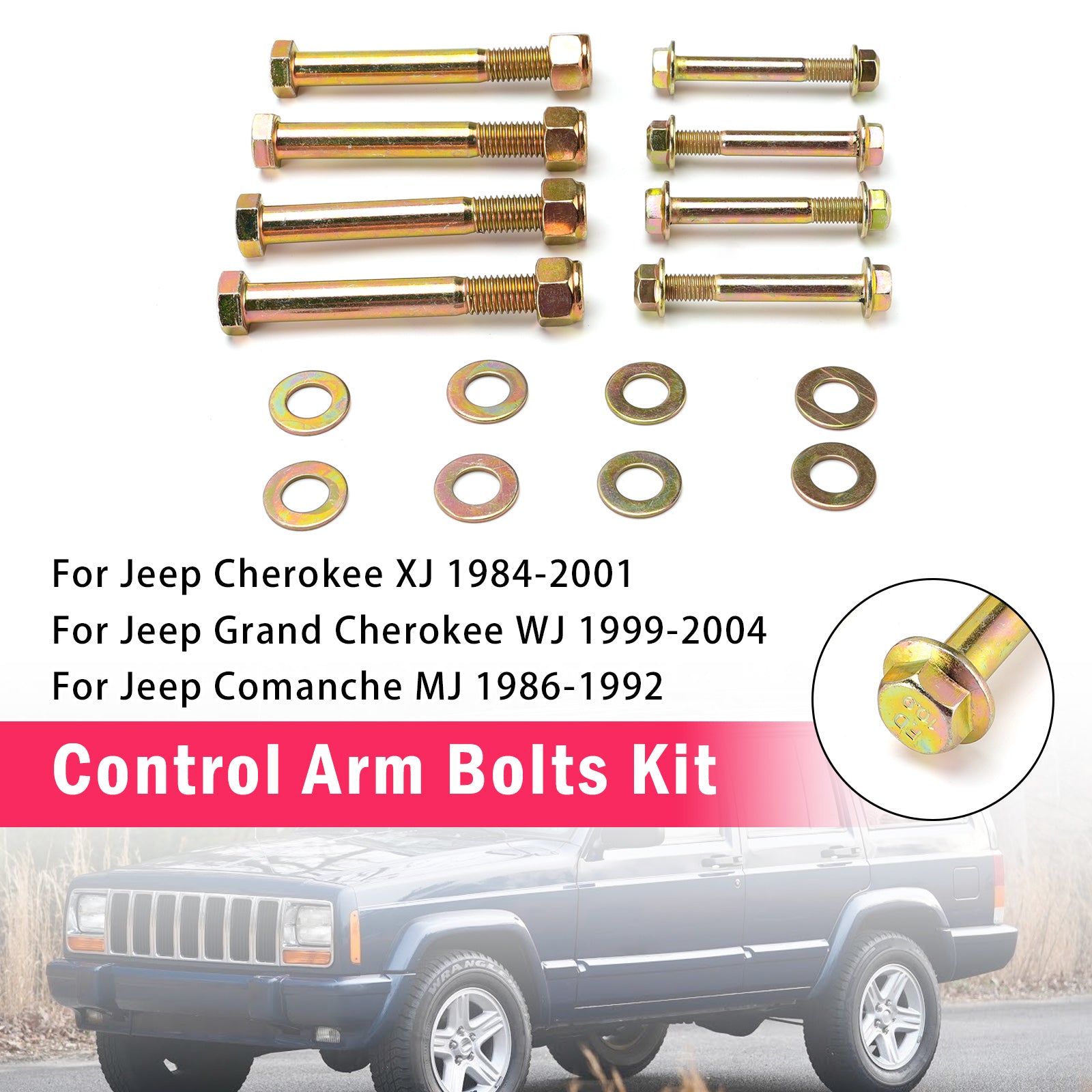 Boulons De Bras De Suspension Avant Pour Jeep Cherokee XJ 84-01 WJ 99-04