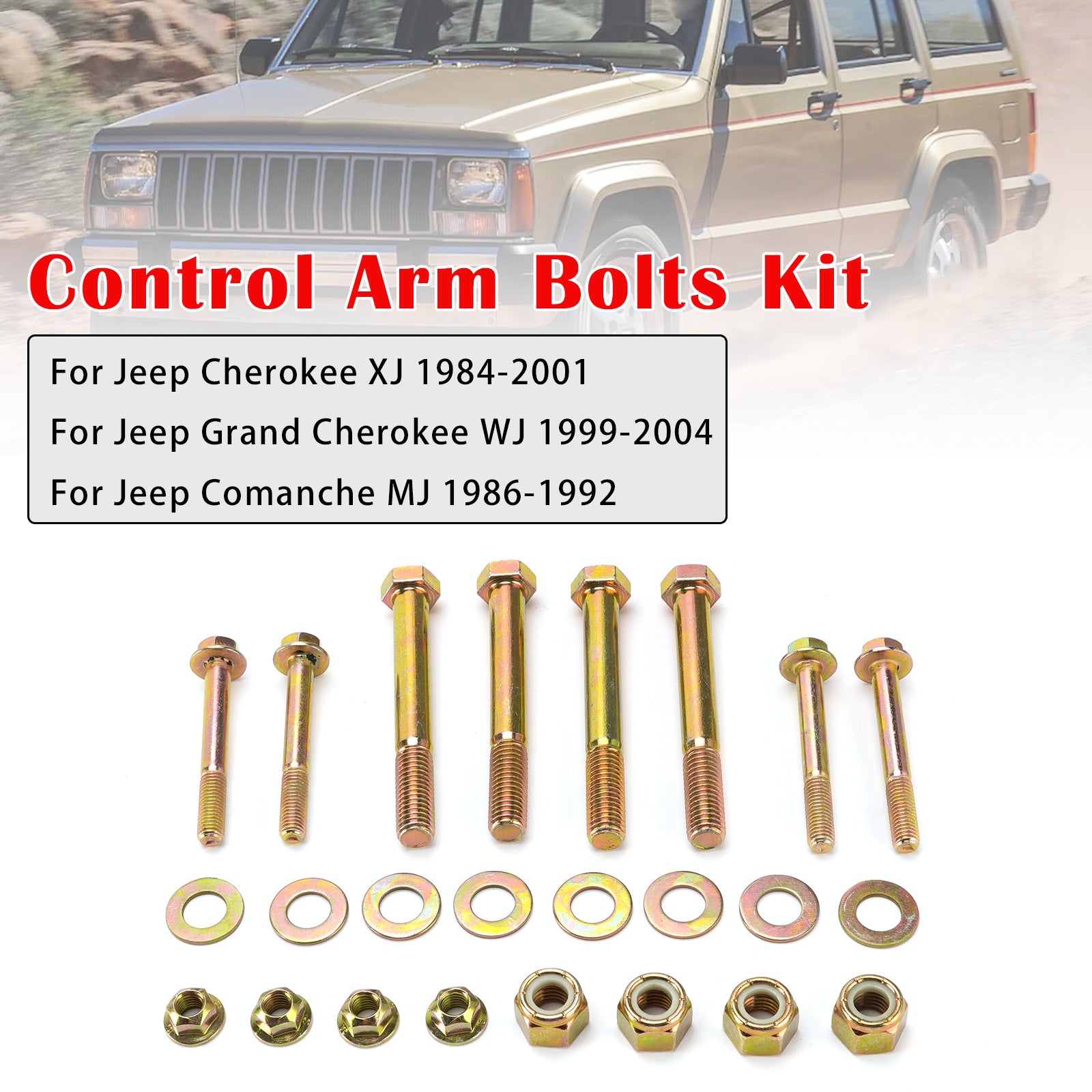 Boulons De Bras De Suspension Avant Pour Jeep Cherokee XJ 84-01 WJ 99-04