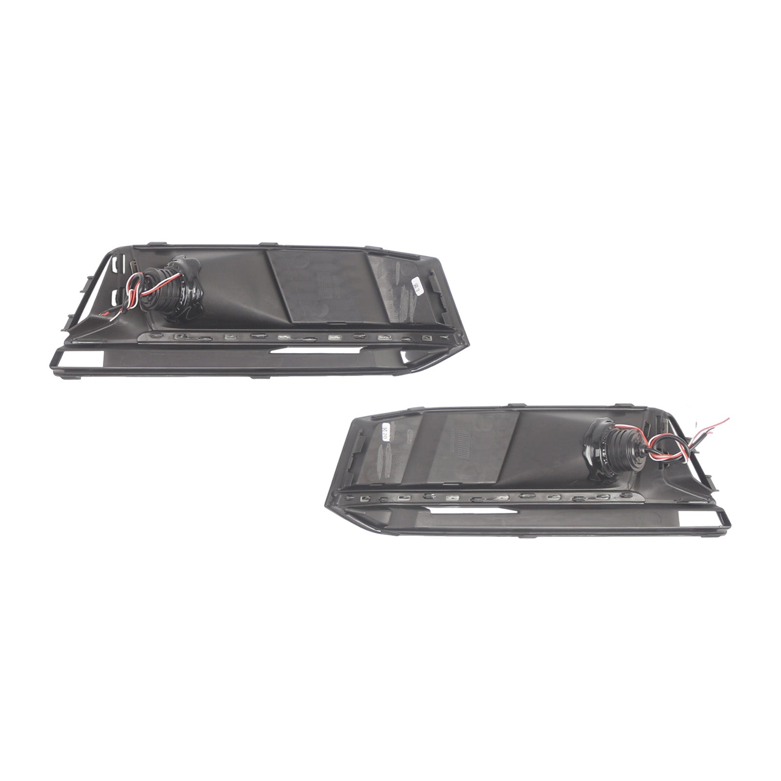 2PCS Black Front Bumper Foglight Grille Grill Pour Audi A4 S4 B9 2016-2019