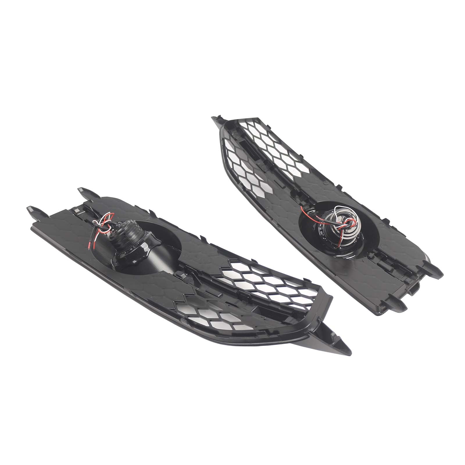 Black Front Bumper Fog Light Grille Cover Bezel Pour Audi A7 S7 S-Line 2012-2015
