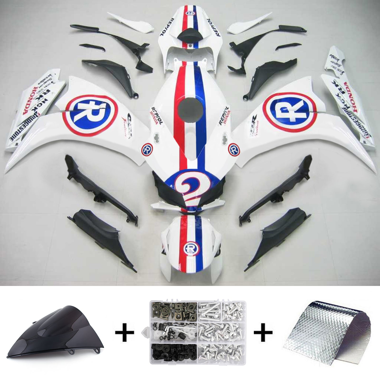 Injectie kuip kit carrosserie plastic buikspieren voor Honda CBR1000RR 2012-2016