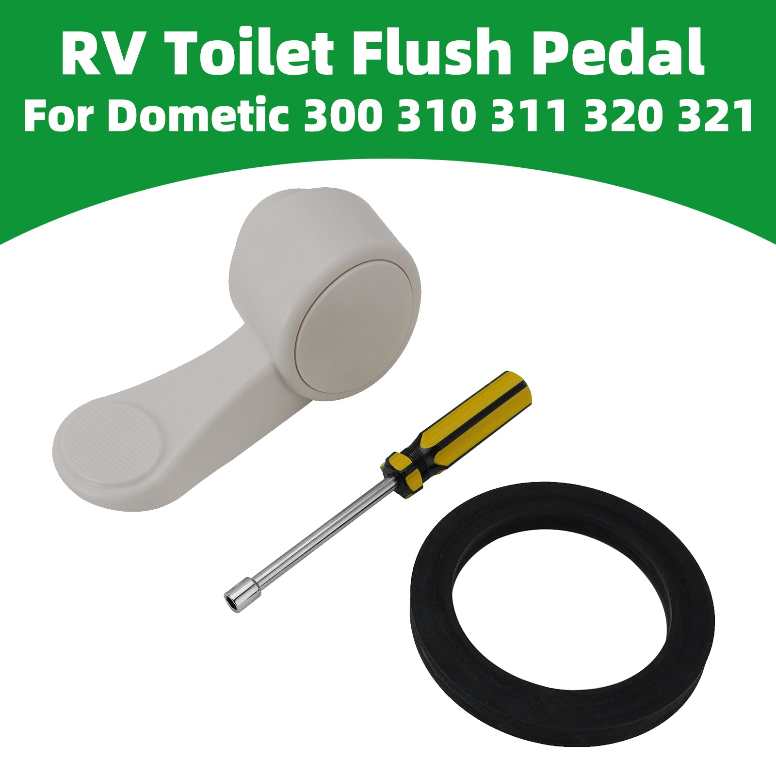 Pédale chasse toilettes Camping-car pour Dometic 300 310 311 320 321 avec Kit