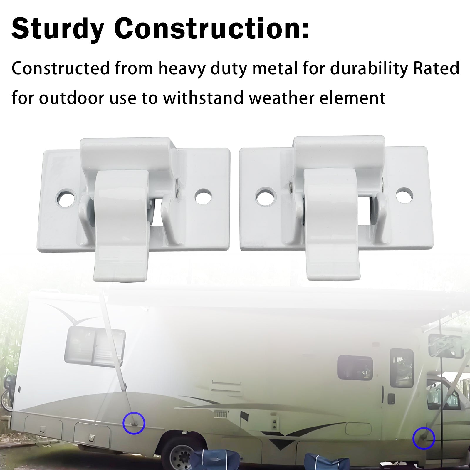 2 Pièces Support de bras d'auvent pour Caravane Camping-Car Dometic 3104653.005