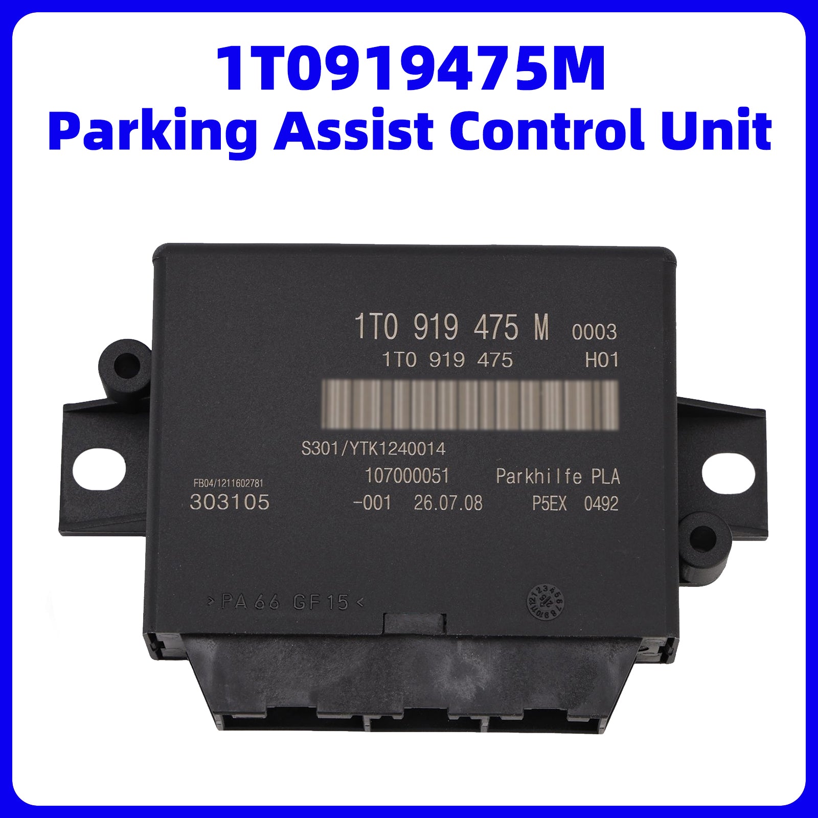 Module contrôle aide parking 1T0919475M pour VW Passat CC Tiguan