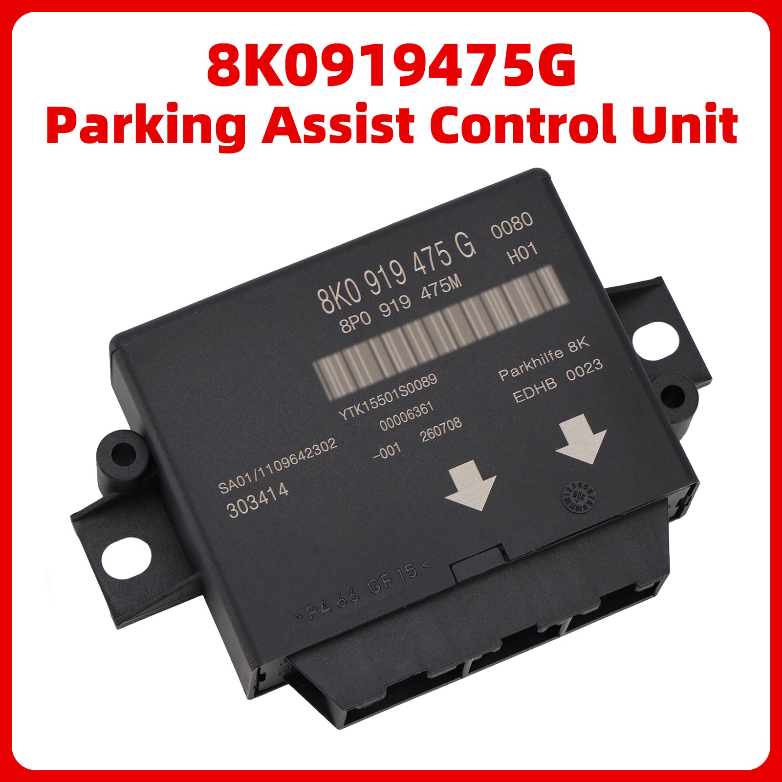 Module capteur assistance distance parking 8K0919475G pour Audi A5 S5 8T