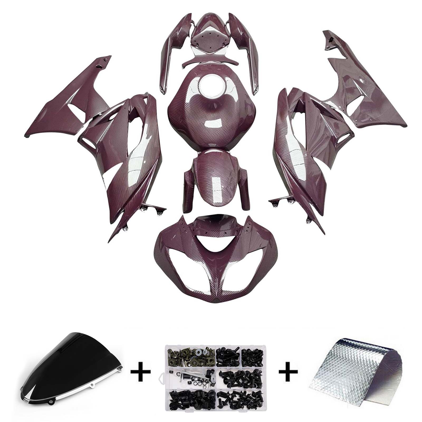 Kit carena iniettata in plastica ABS per Kawasaki ZX6R 636 2005-2006