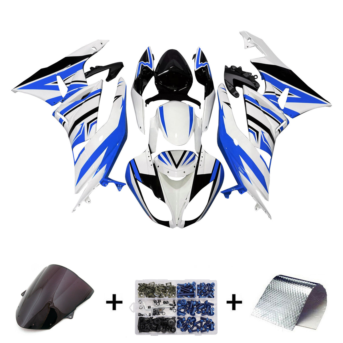 Kit de carenado inyectado de plástico ABS para Kawasaki ZX6R 636 2009-2012