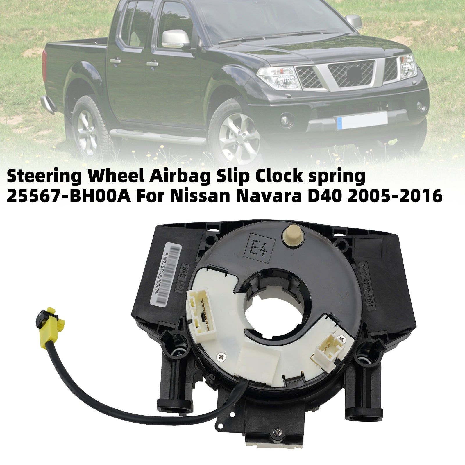Ressort de Contact Airbag Volant 25567-BH00A Pour Nissan Navara D40 2005-2016