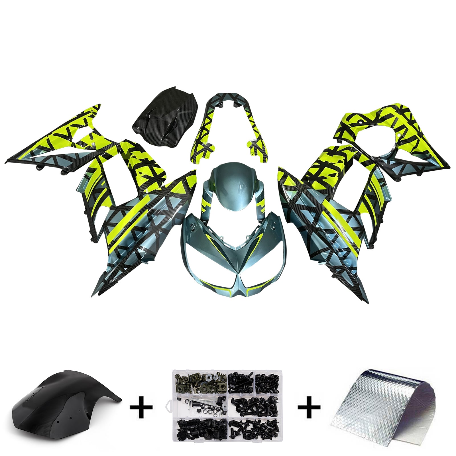 Kit carena iniettata in plastica ABS per Kawasaki Z1000SX 2010-2015