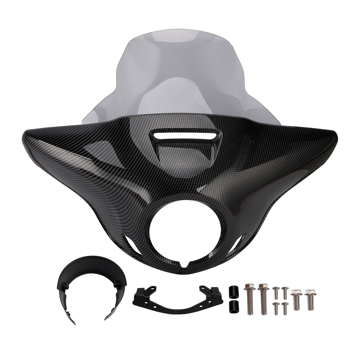 Cupolino parabrezza per HONDA CMX1100 21-24 Carbonio simulato+Grigio