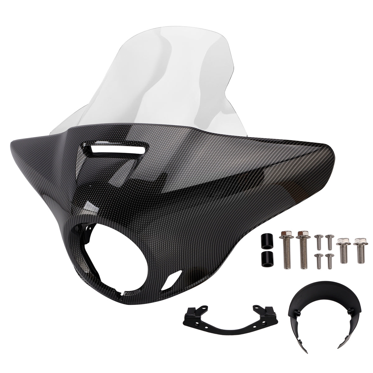 Cupolino parabrezza per HONDA CMX1100 21-24 Carbonio simulato+trasparente